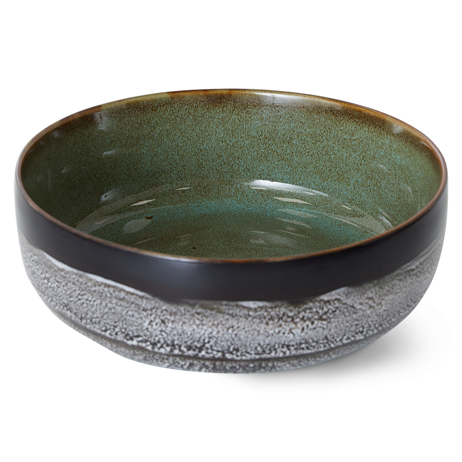 Servies 70's Ceramics salade schaal Rock On