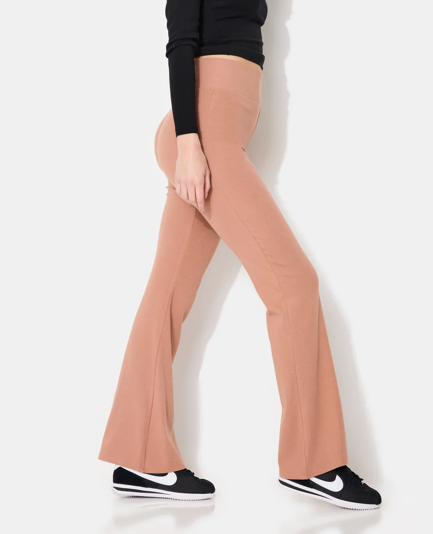 Pimkie Pantalon flare en maille avec taille élastiquée