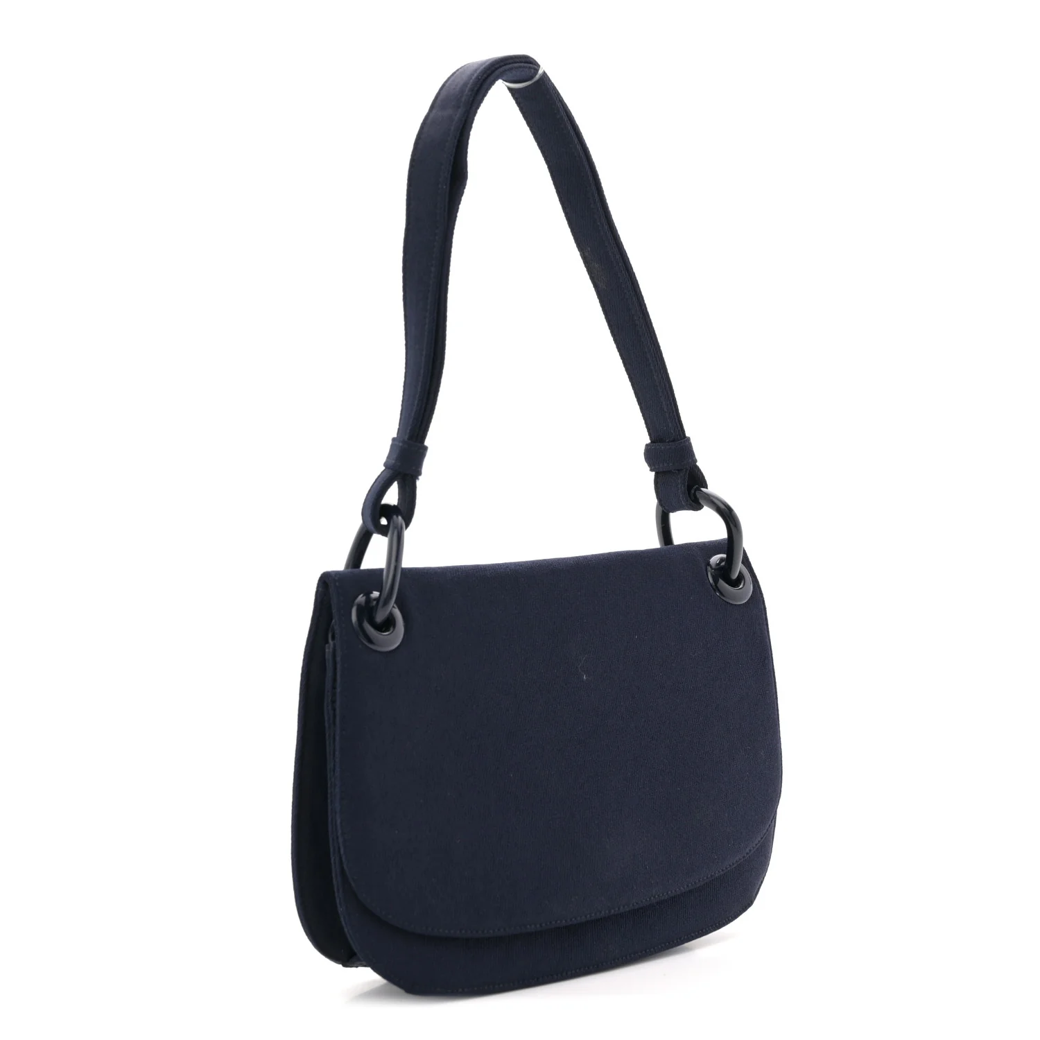 Tessuto Nylon Shoulder Bag Bleu - Top Club