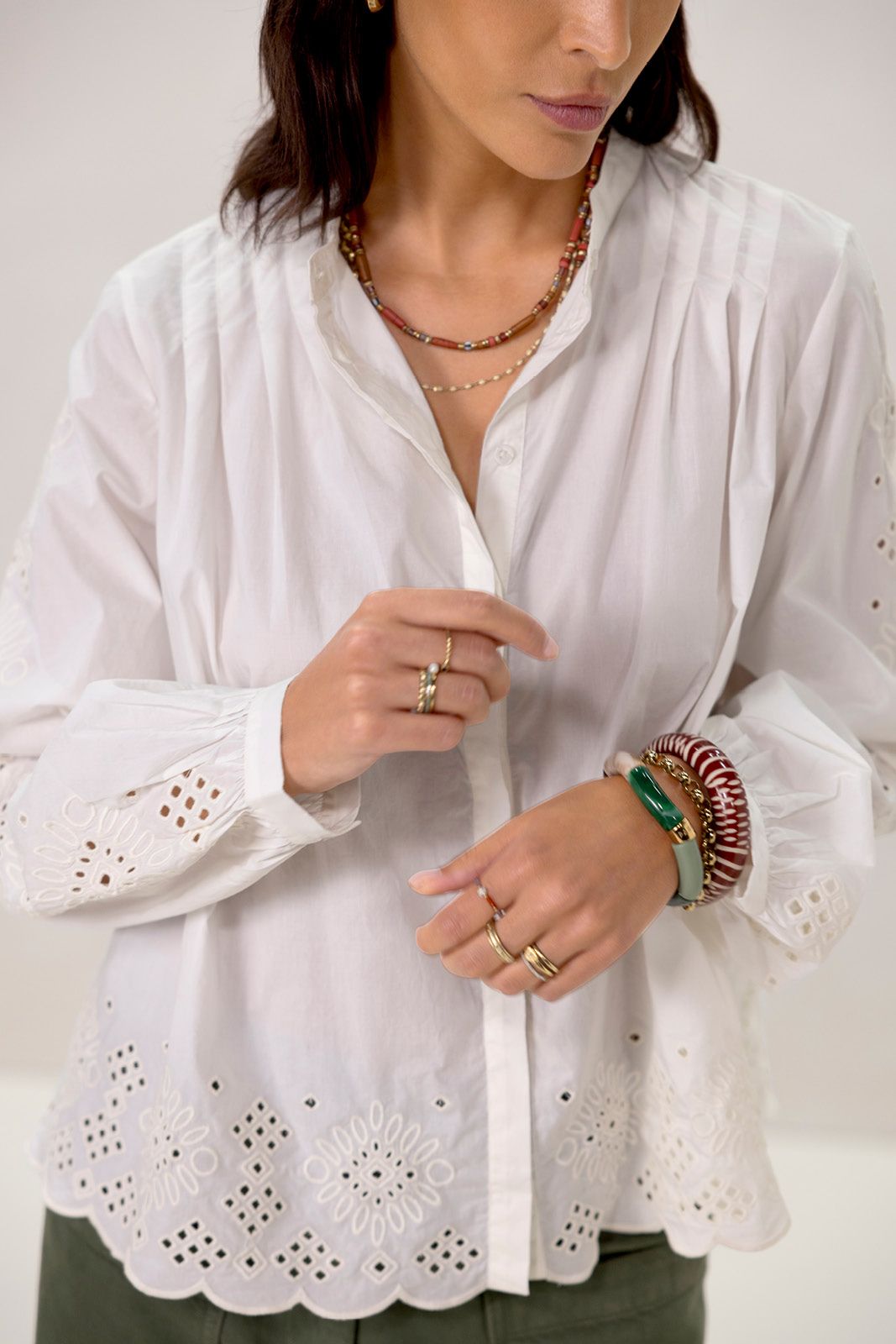 Gold plated armband met grote schakels