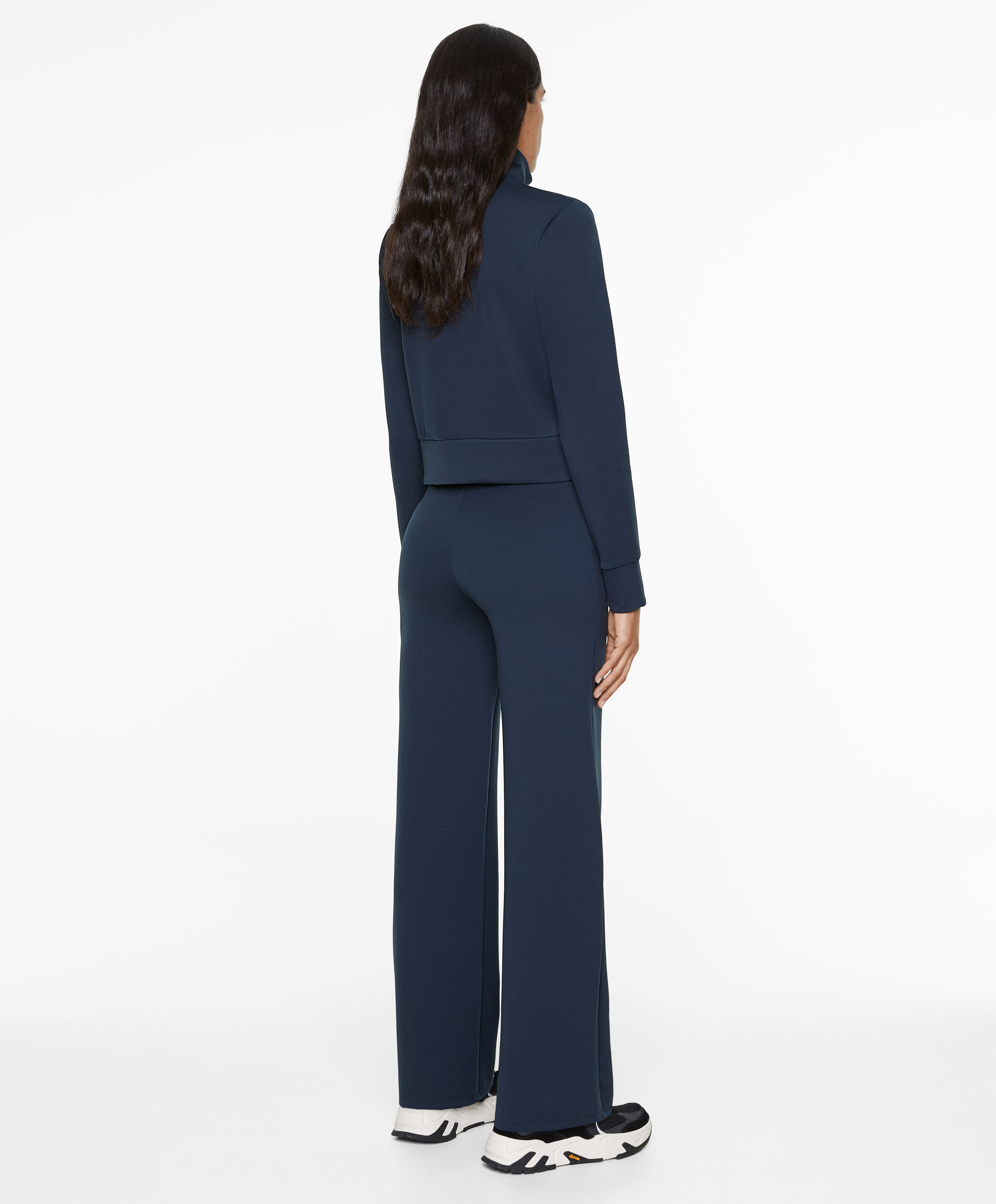 OYSHO Neoprene-effect straight-leg trousers