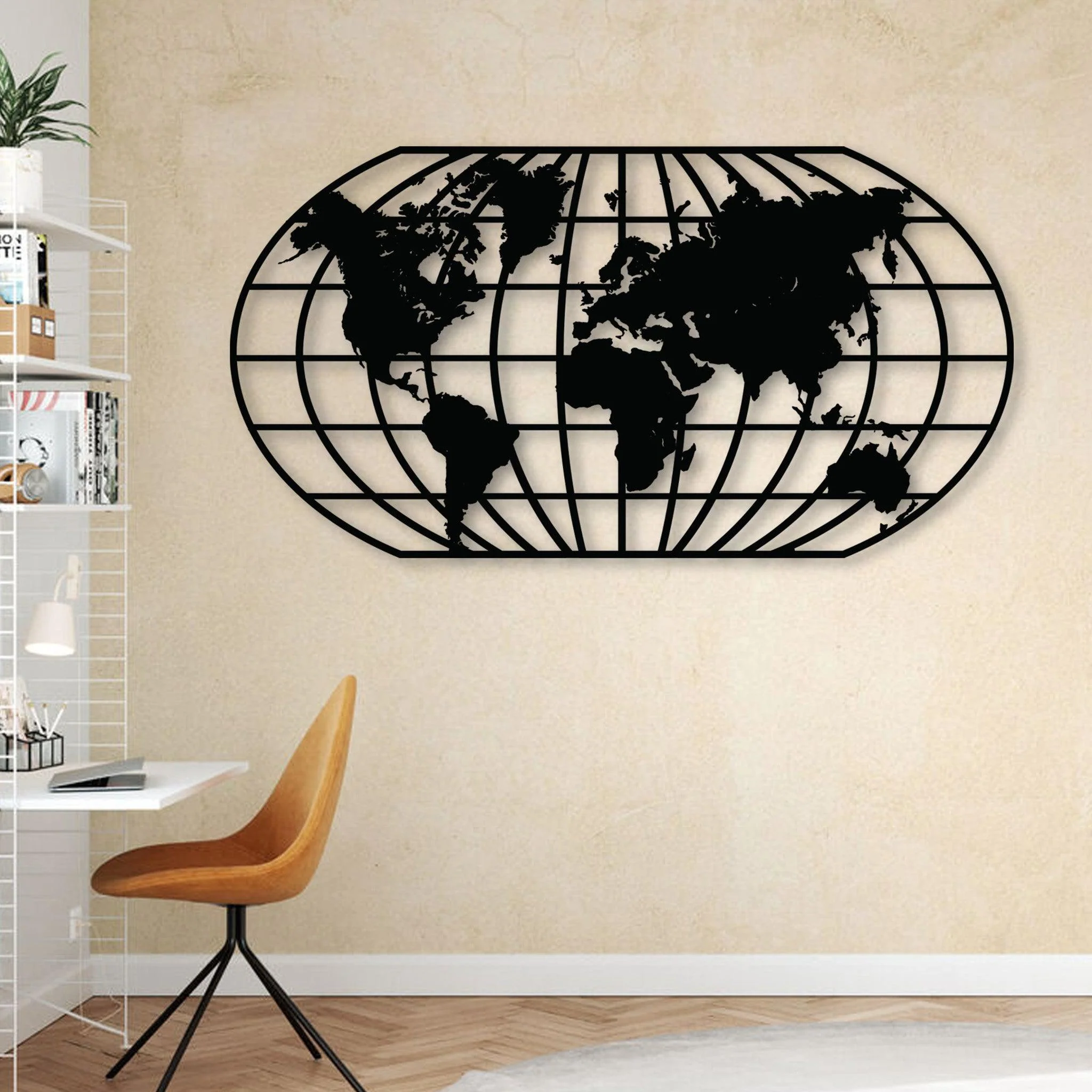 World Map Metal Wall Art - Alvarez Pro Painting LLC