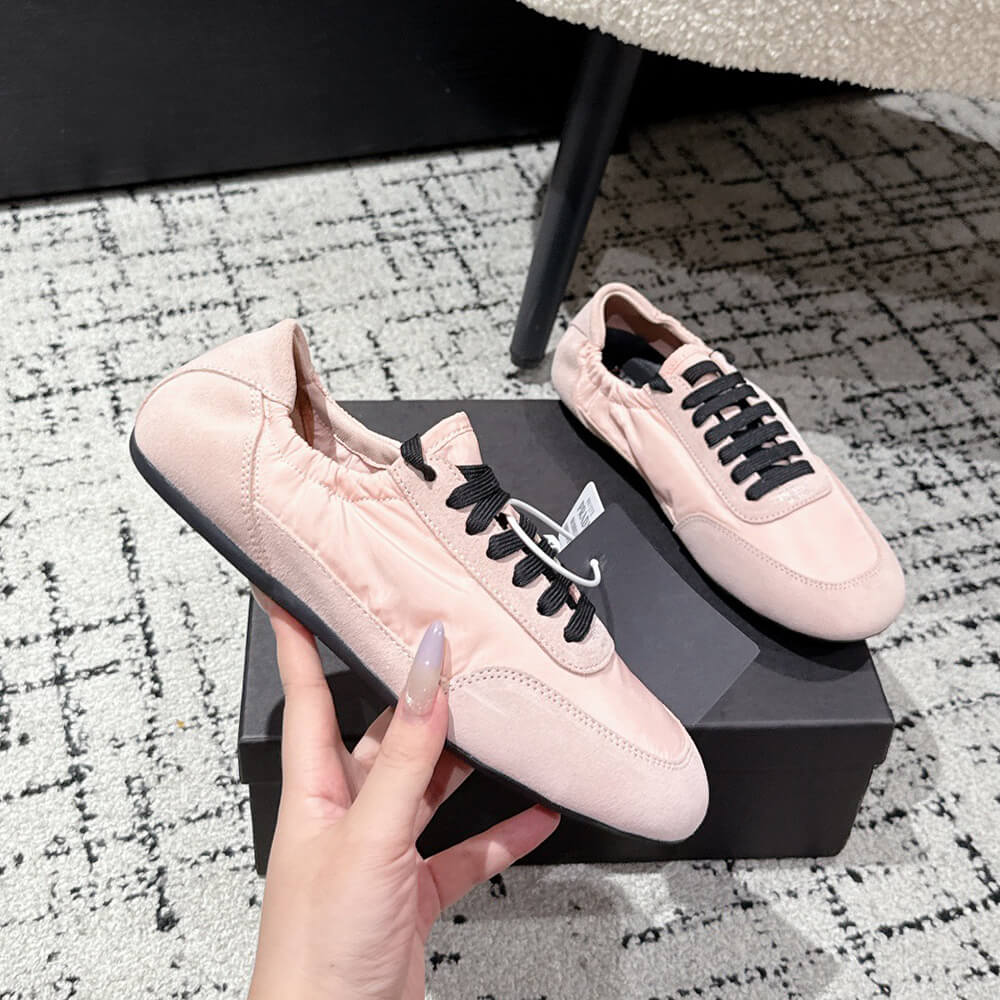PRADA Collapse Re-Nylon and suede sneakers - Top Club