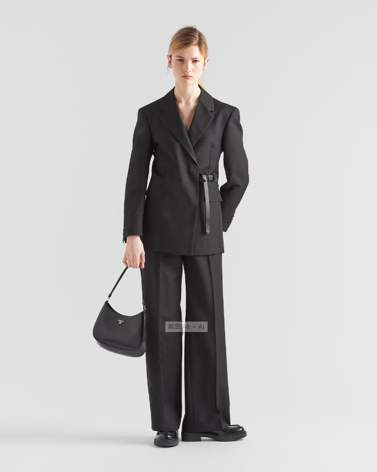 PP Cleo brushed leather shoulder bag - Black - Top Club