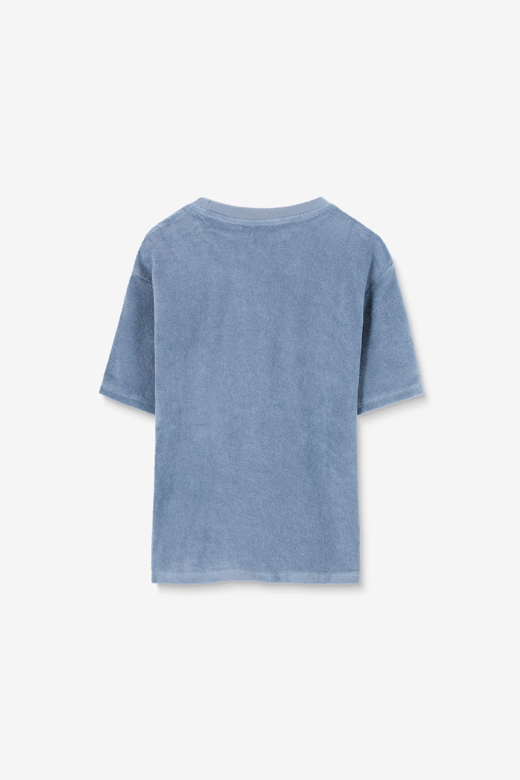 Lichtblauw badstof T-shirt