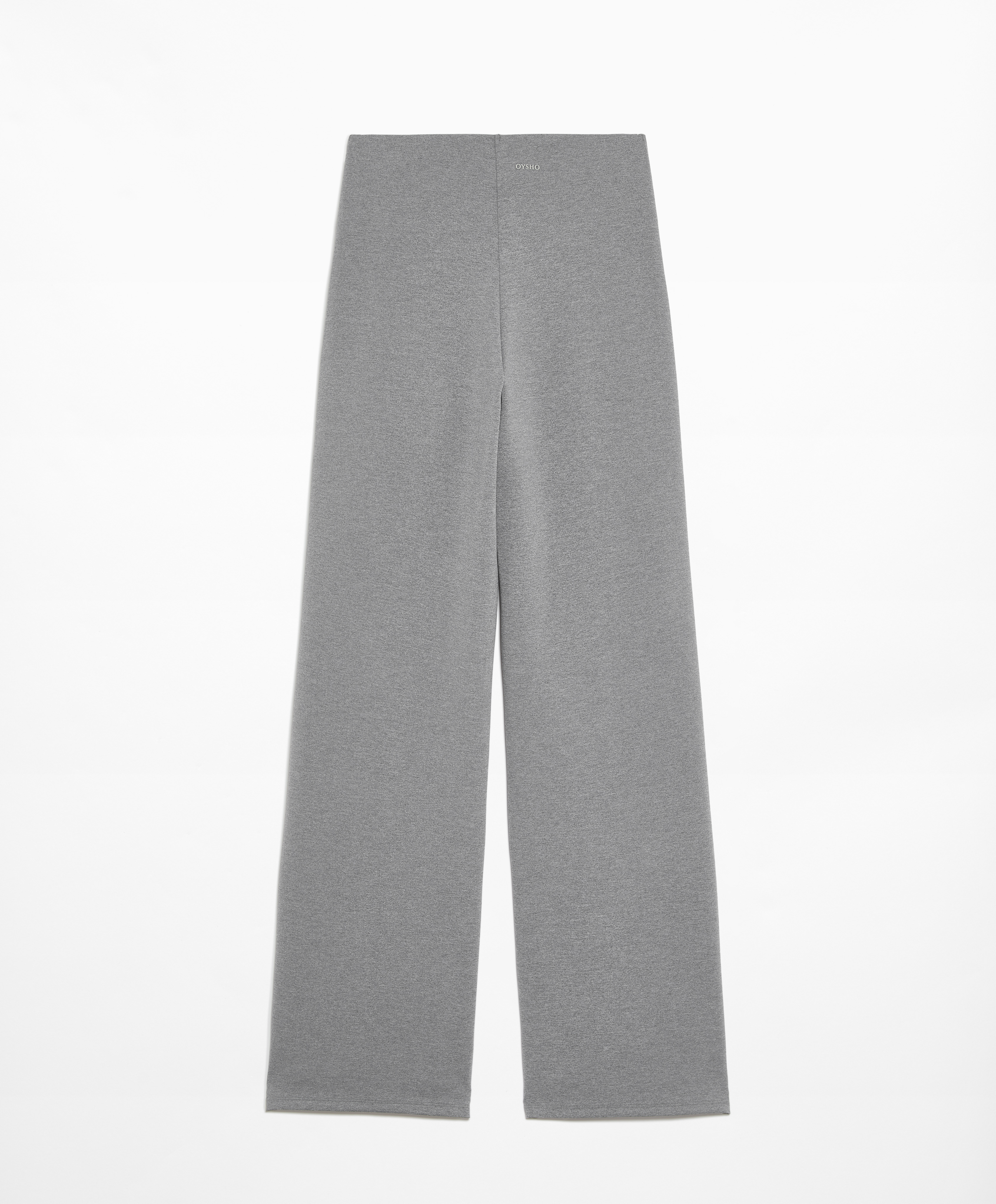 OYSHO Neoprene-effect straight-leg trousers with crease