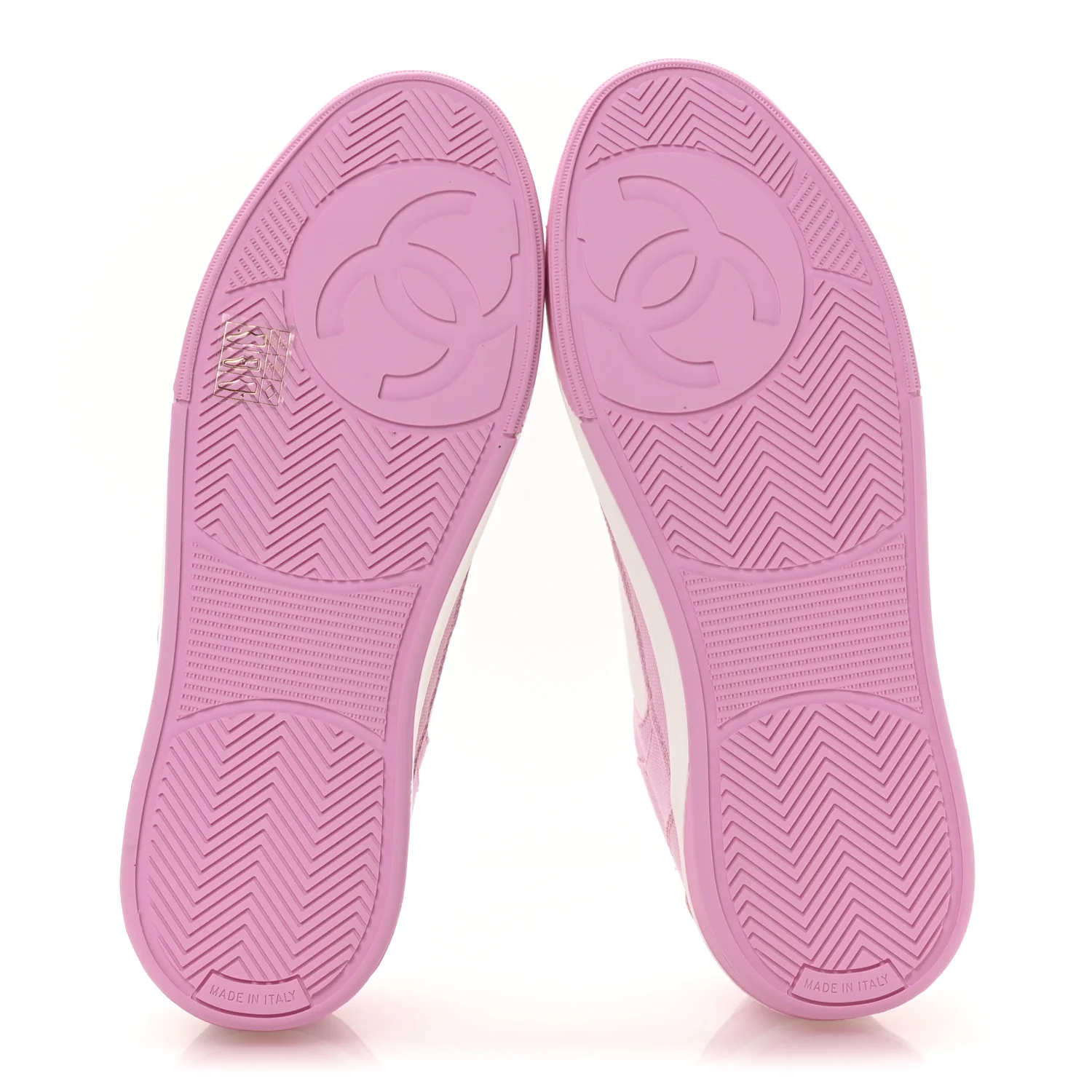 Cotton Sneakers 38 Pink White - Top Club