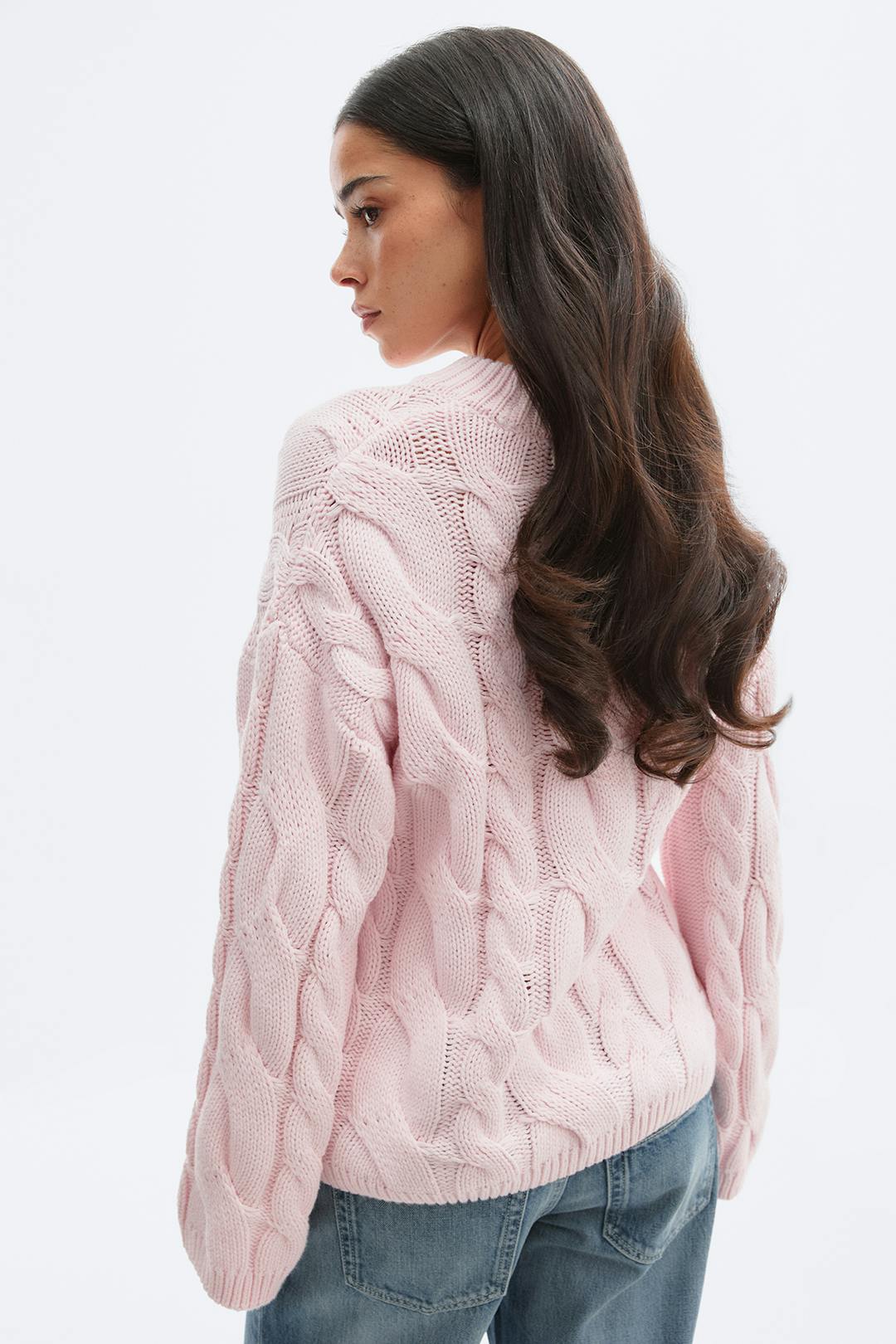 Gina Tricot chunky knitted cable sweater
