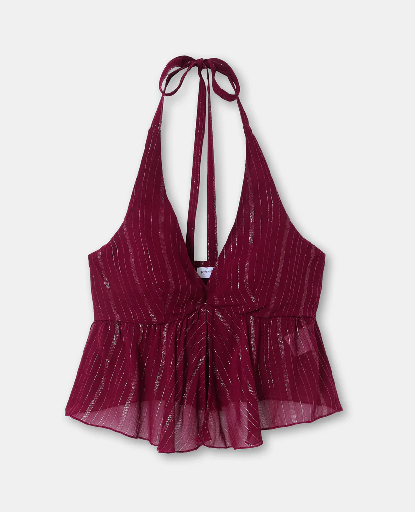 Pimkie Top dos-nu en voile rayé avec lurex
