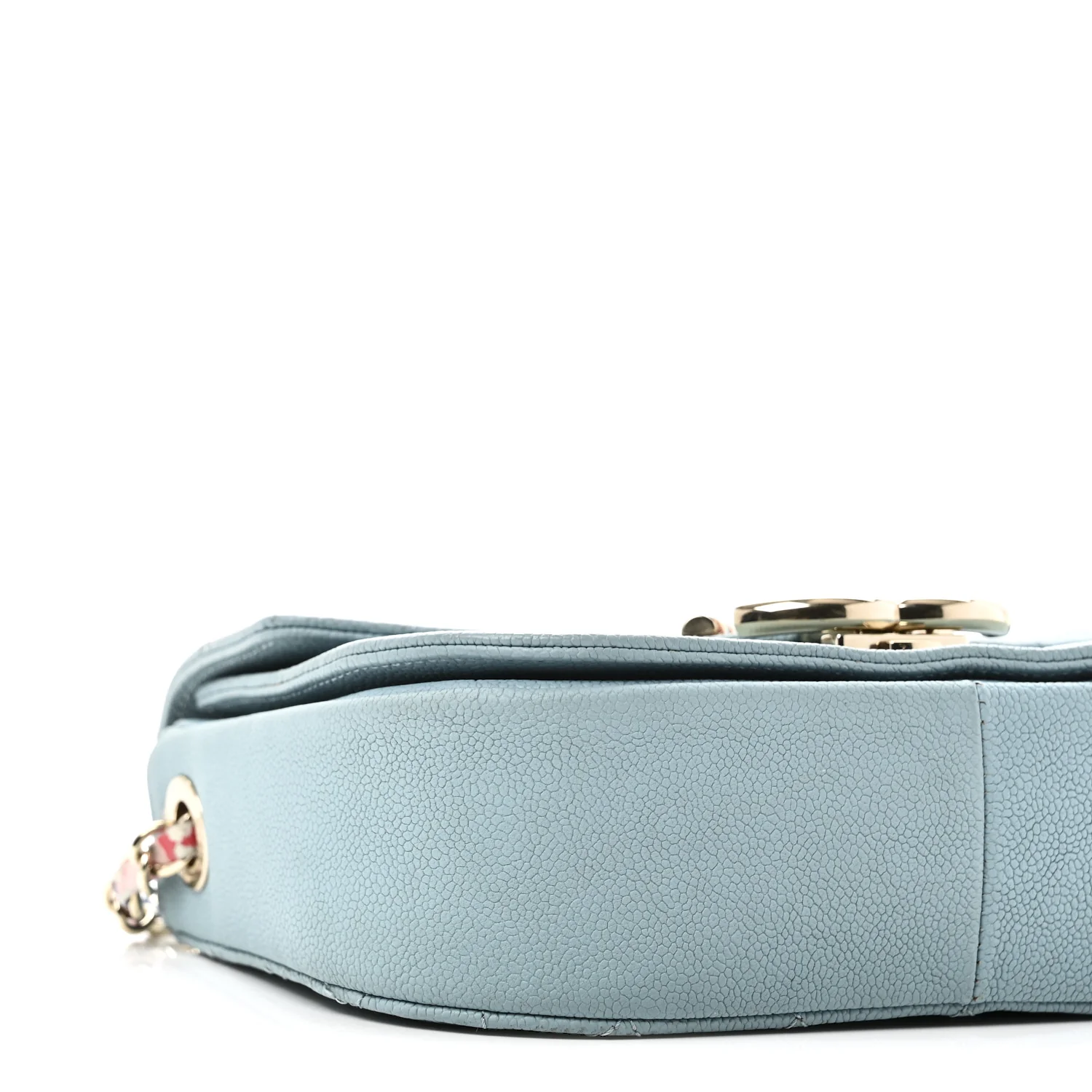 Grained Calfskin Quilted Small Cuba Top Handle Flap Blue - Top Club