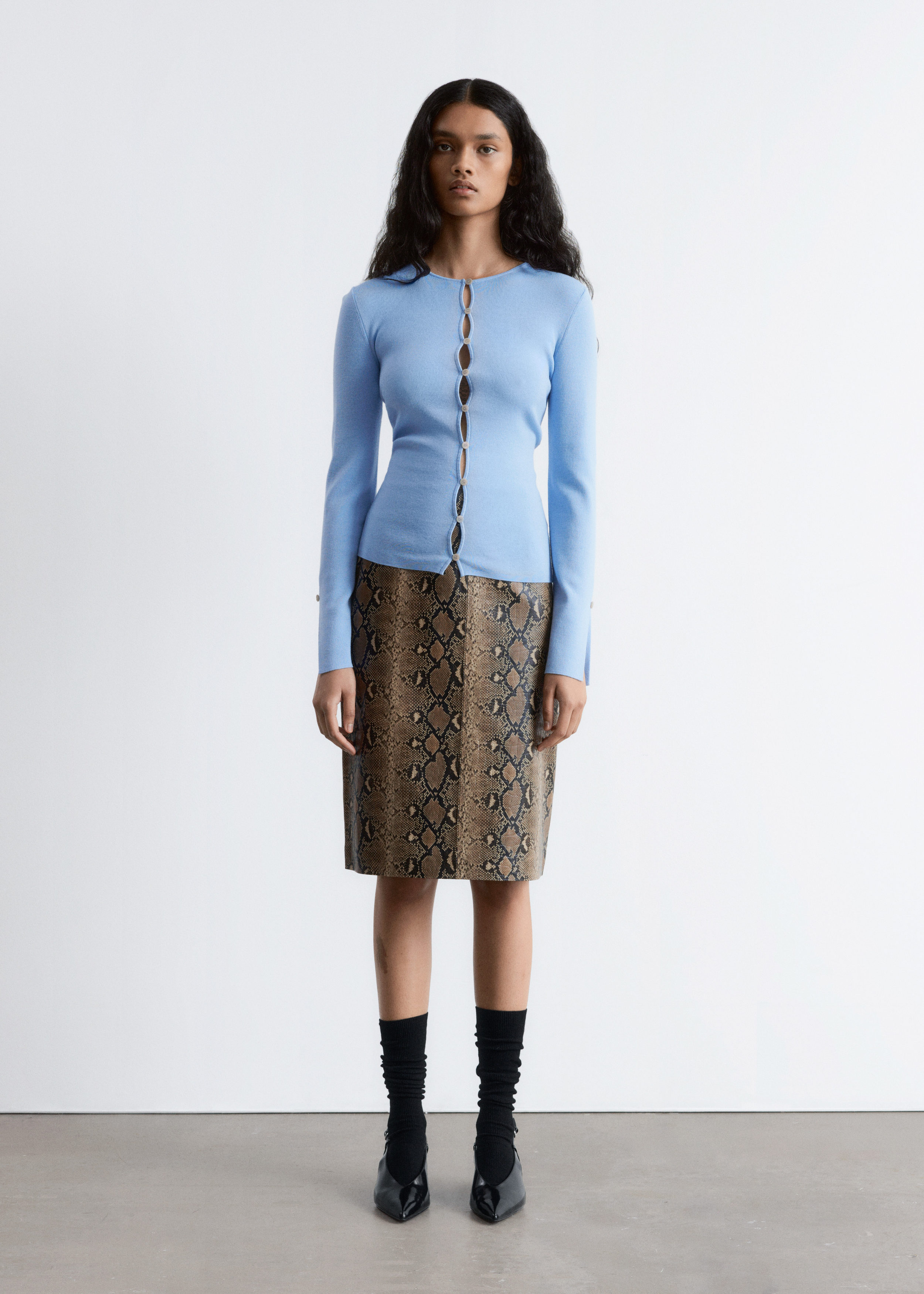 & Other Stories FITTED WOOL CARDIGAN