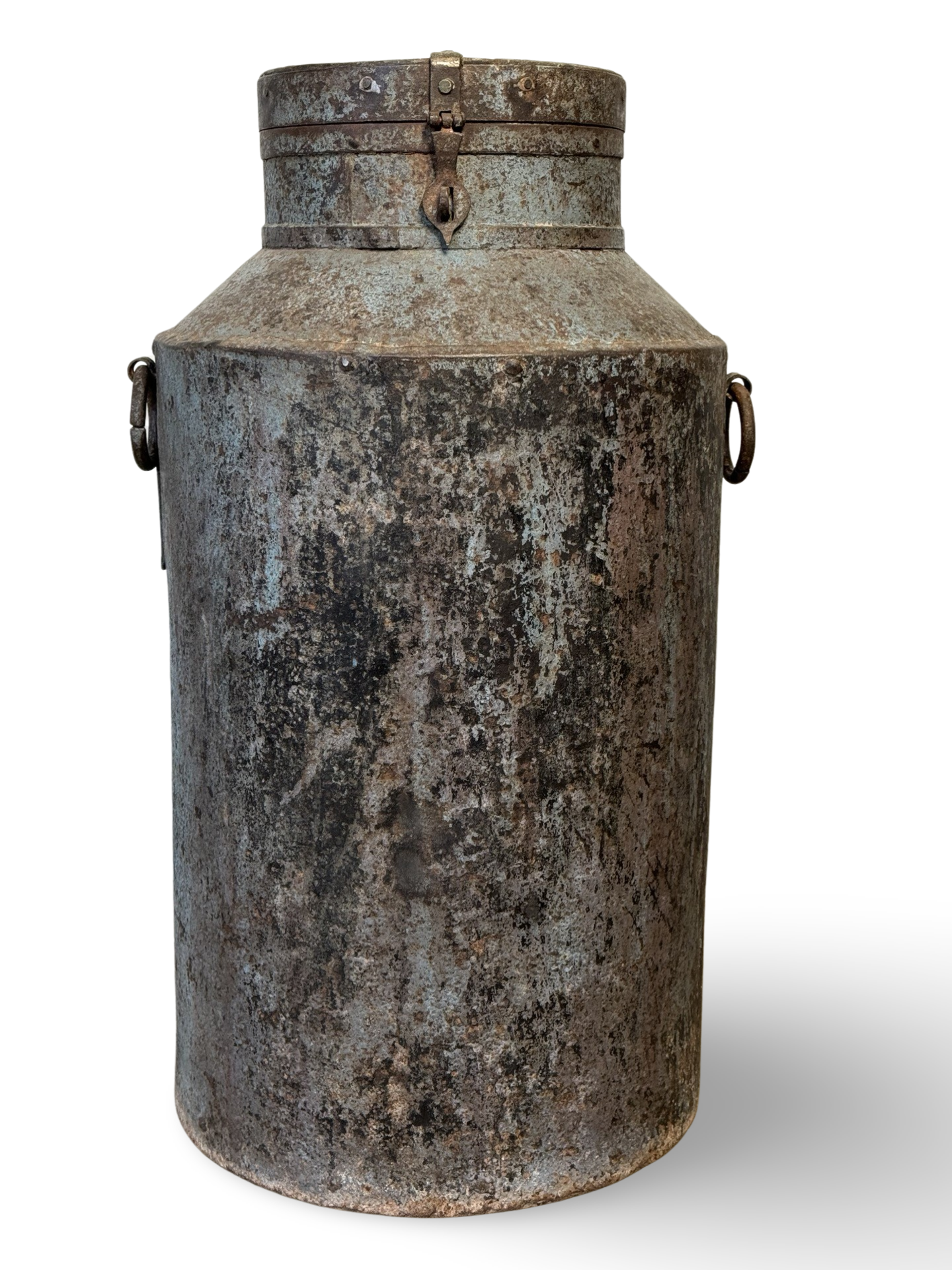 IJzeren pot blauw/grijs IJzeren pot bl/grijs uniek