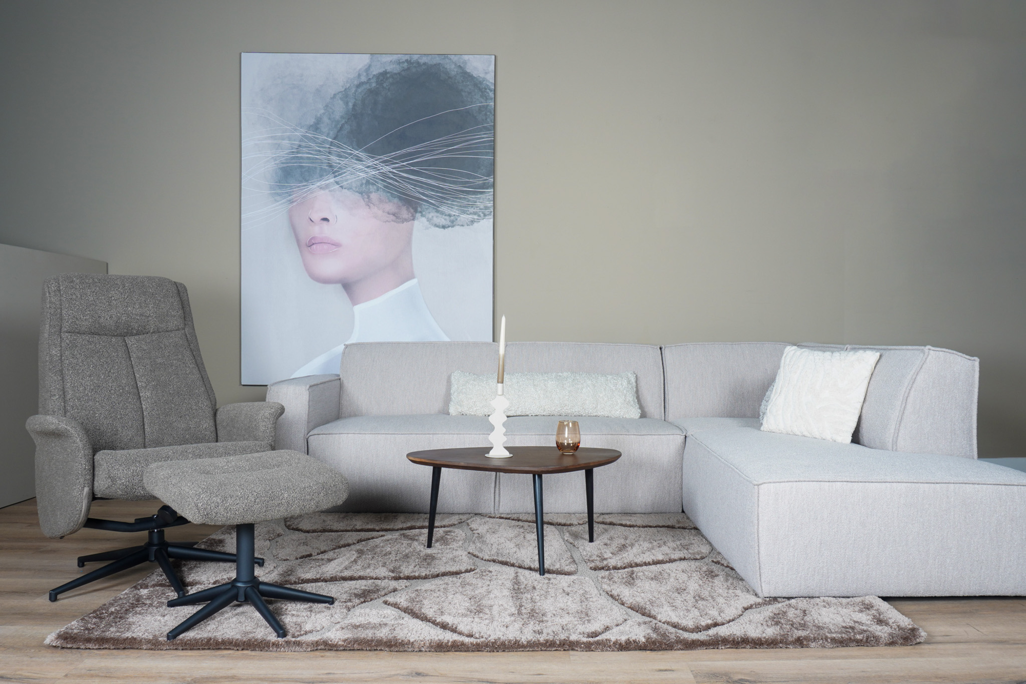 Vloerkleed Macy Bruin 240 x 340 cm