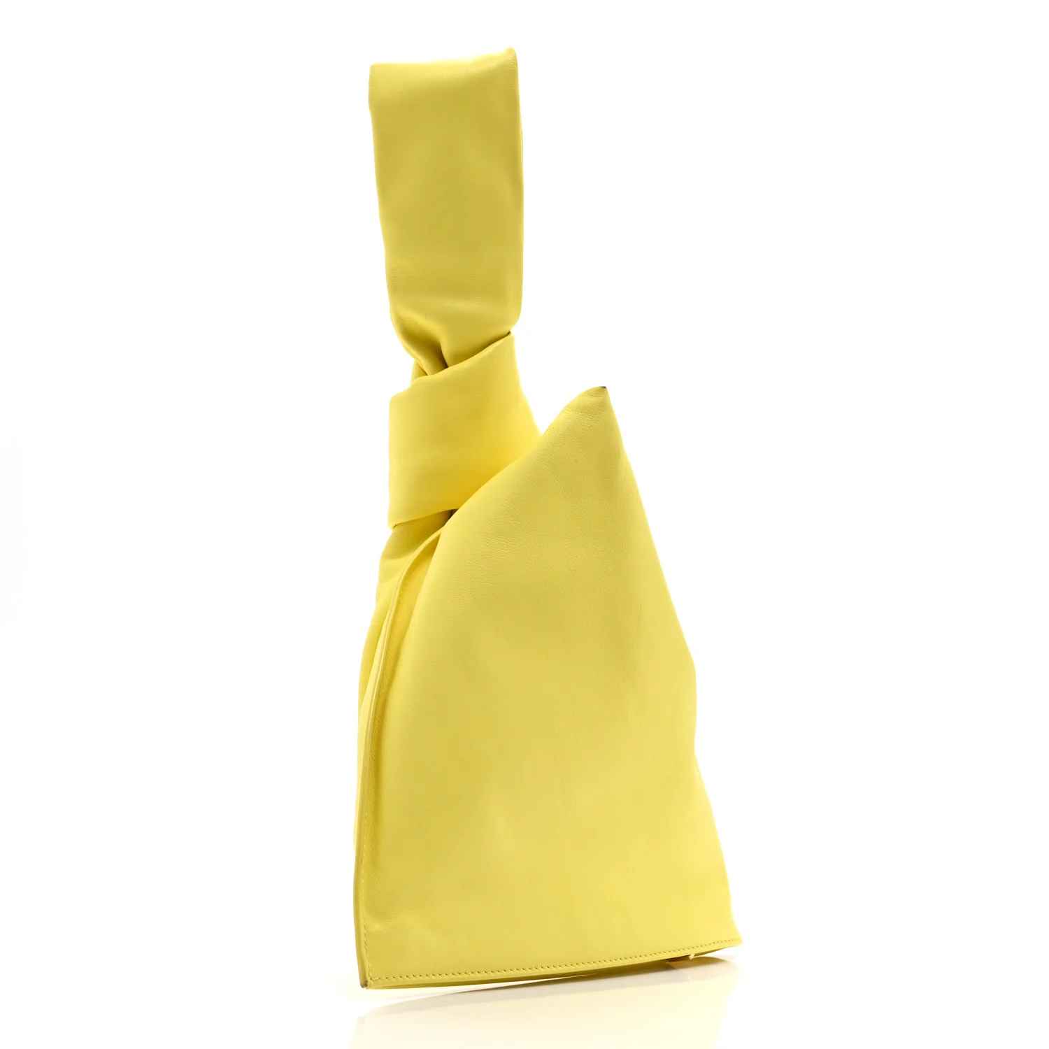 Calfskin Mini BV Twist Yellow - Top Club
