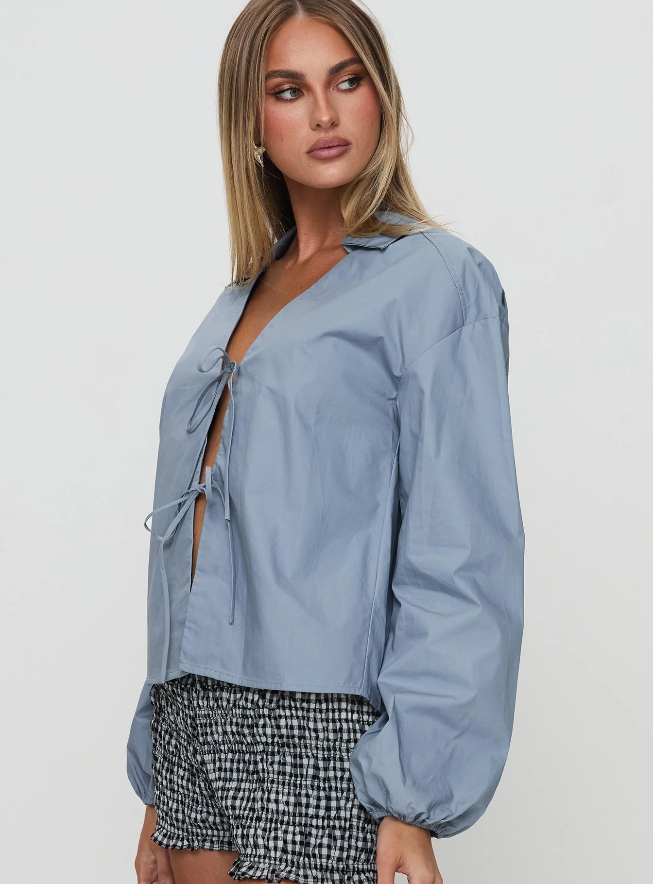 Rinon Long Sleeve Top Steel