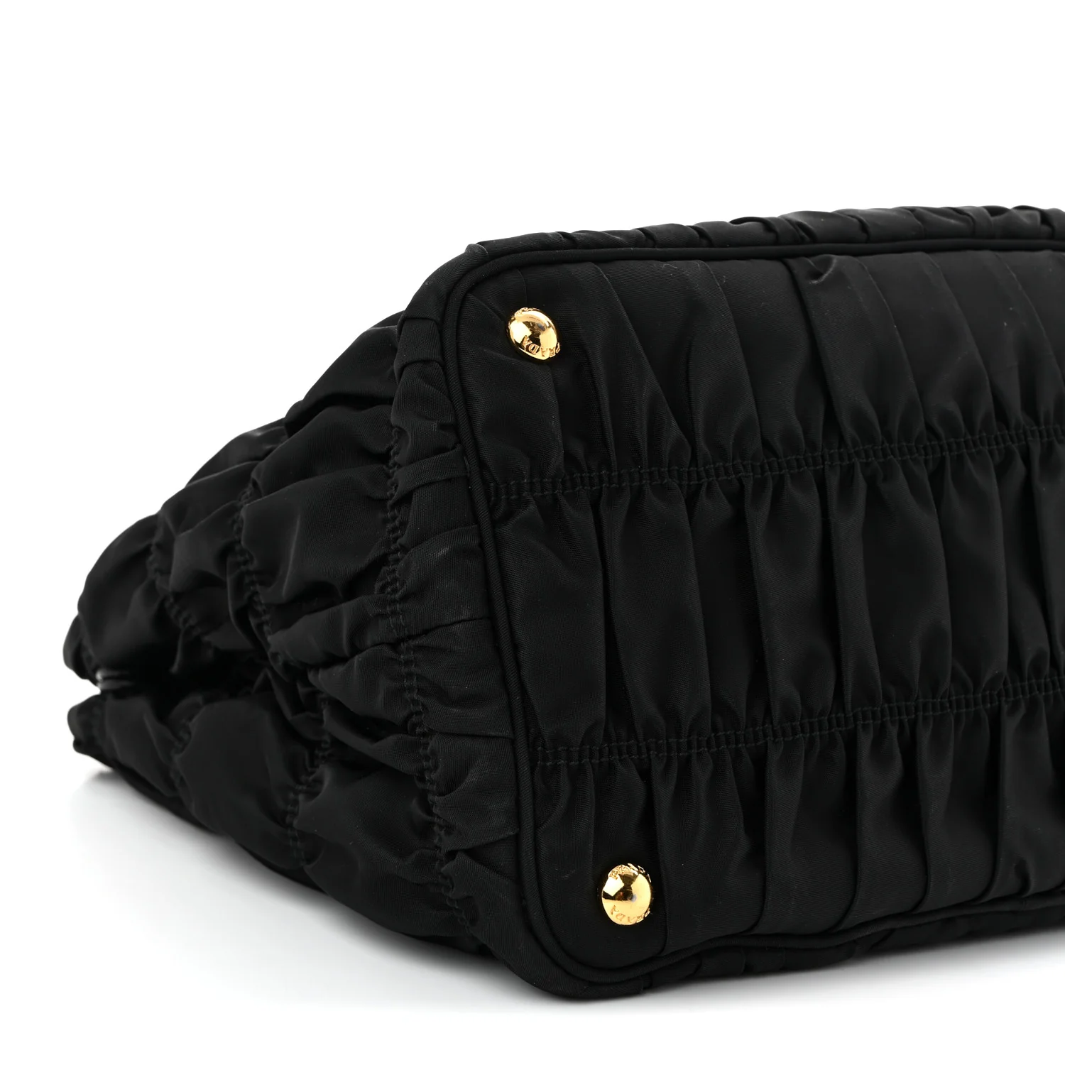 Tessuto Nylon Gaufre Tote Black - Top Club