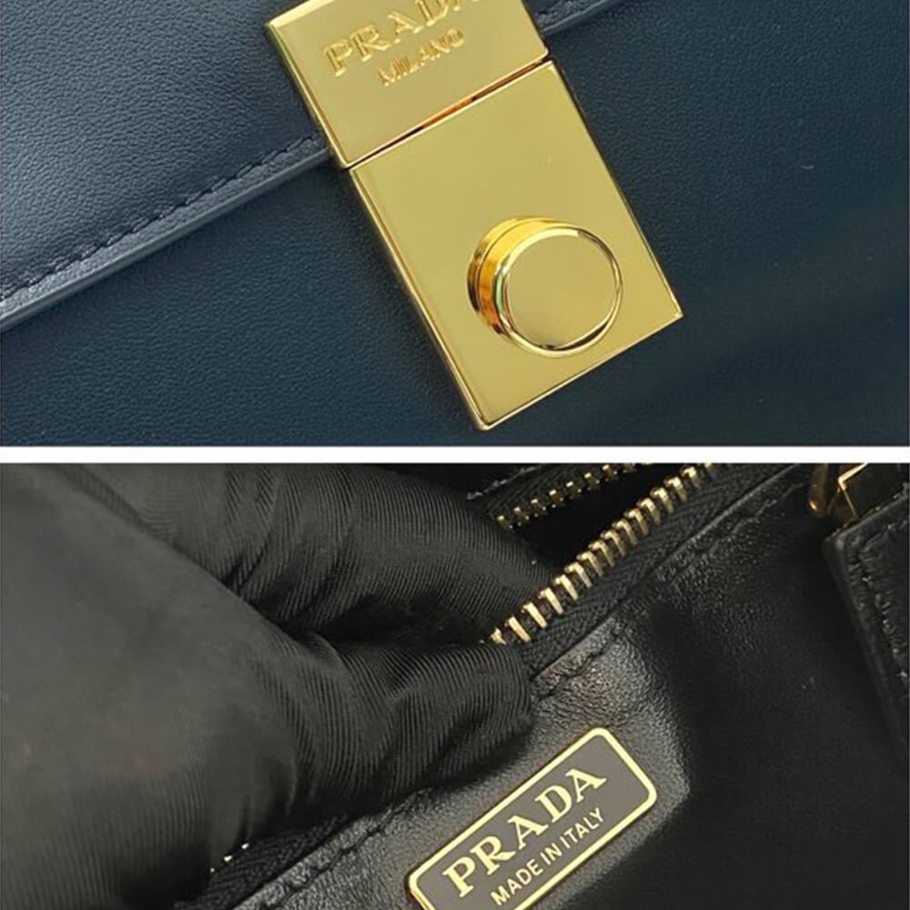 Prada Soft Sound small leather shoulder bag with charms(high-end grade) - Top Club