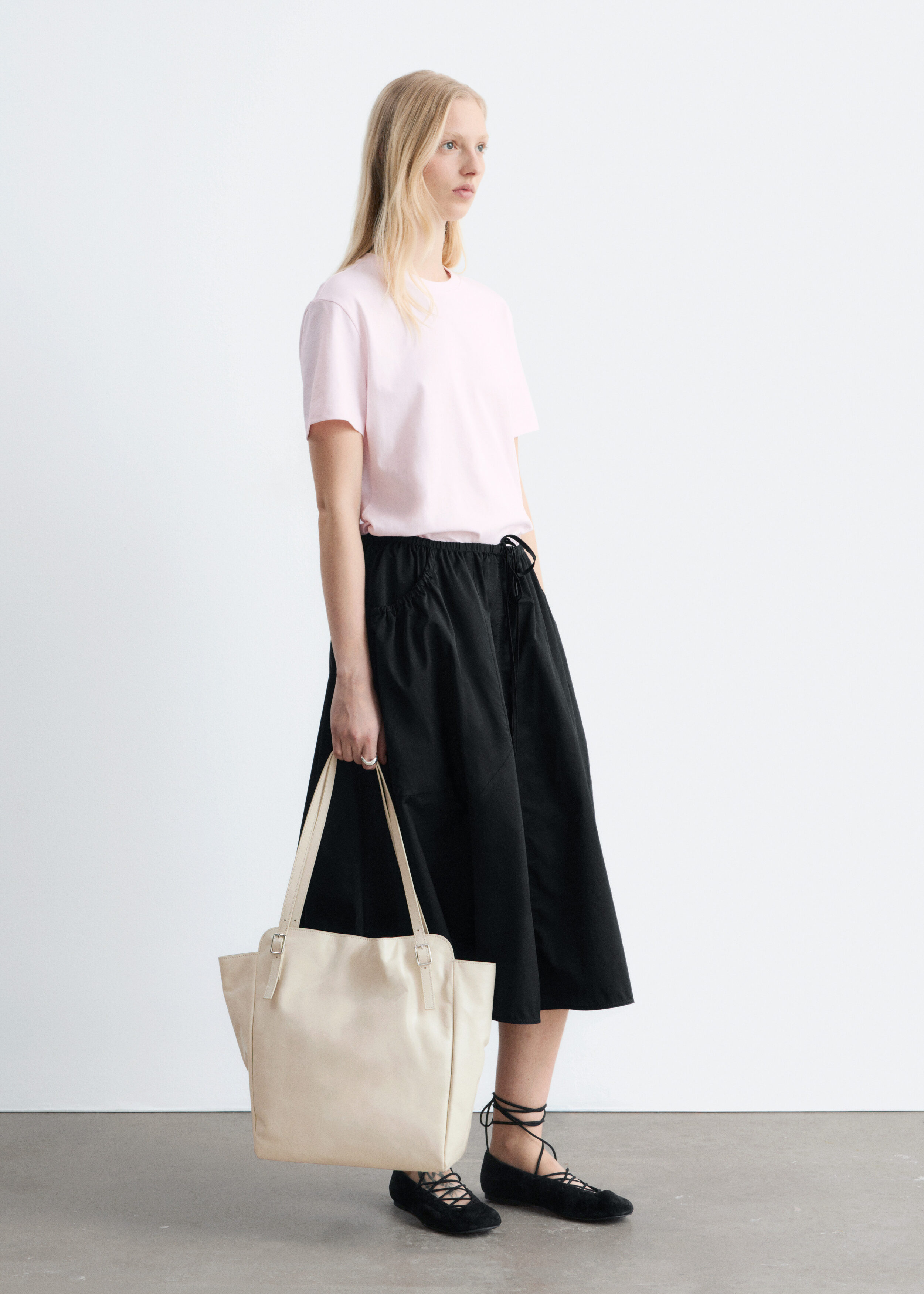 & Other Stories COTTON CREW-NECK T-SHIRT