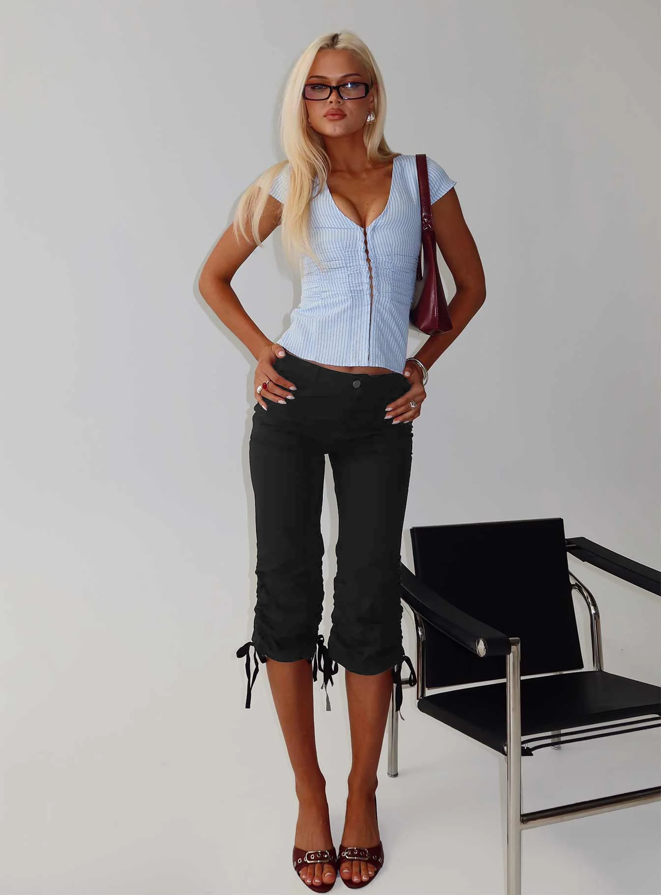 Hot Rod Capri Pant Black