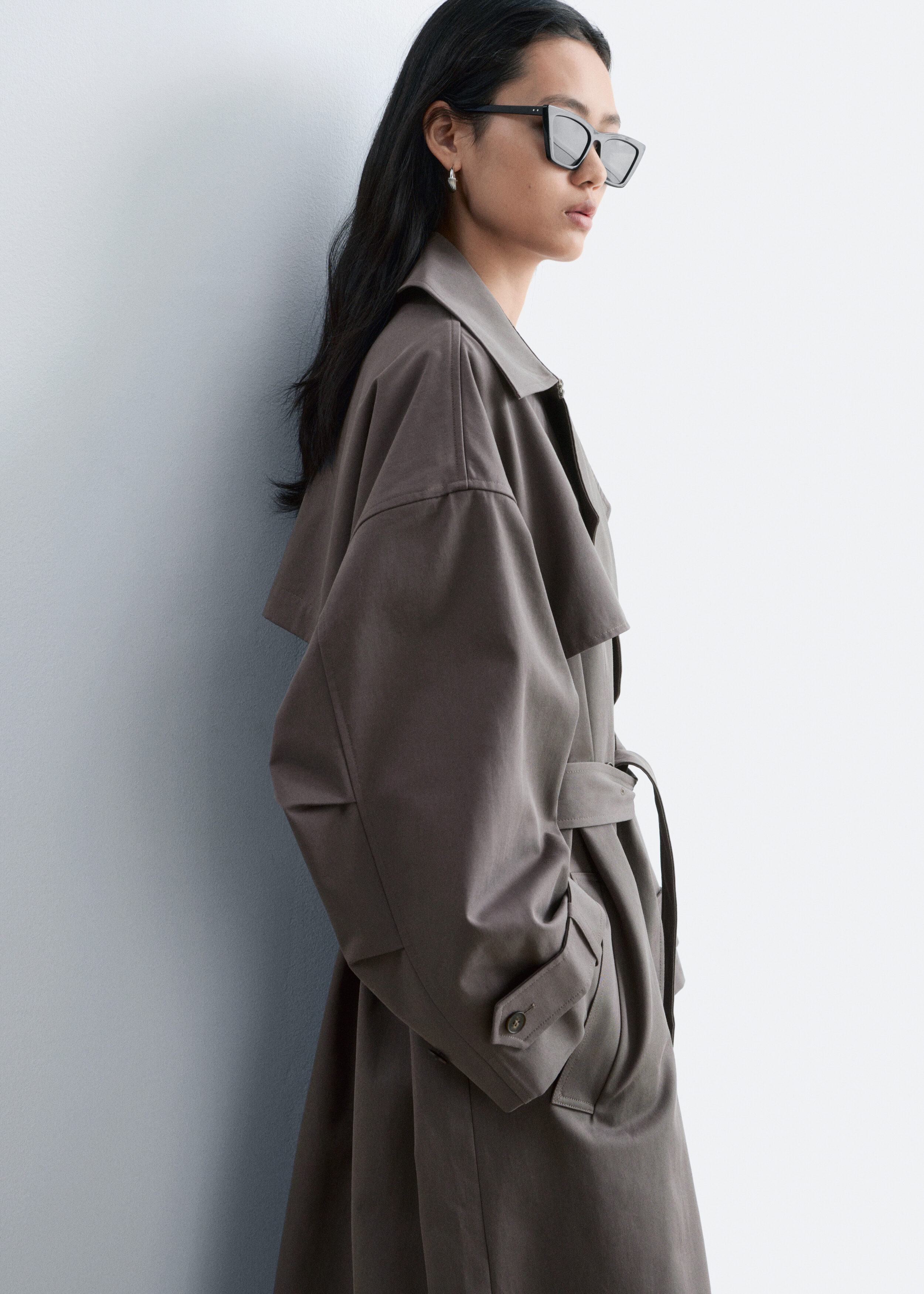 & Other Stories DOUBLE-BREASTED TRENCH COAT