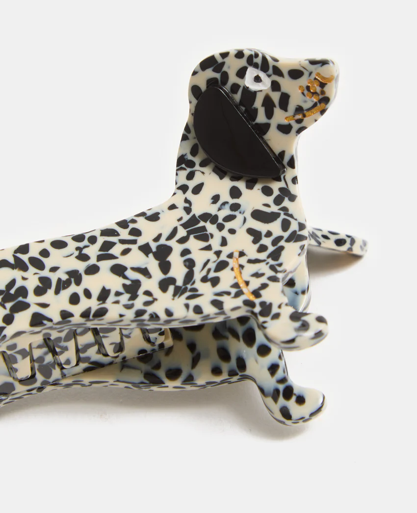 Pimkie Pince crocodile en forme de chien à tâches