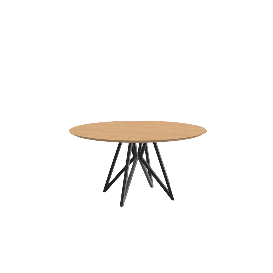 Studio HENK tafel Butterfly Rond Quadpod, zwart frame - Smar