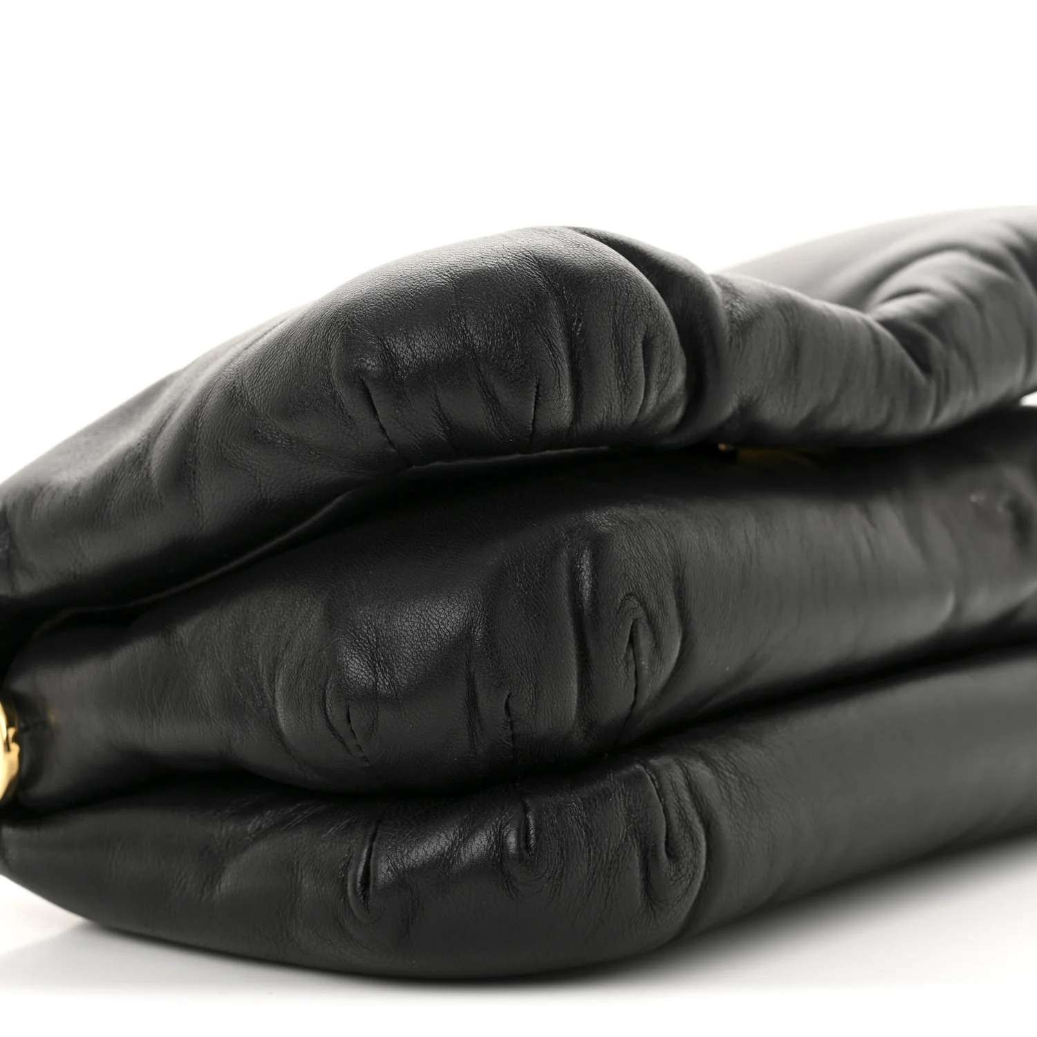 Shiny Nappa Lambskin Mini Goya Puffer Bag Black - Top Club