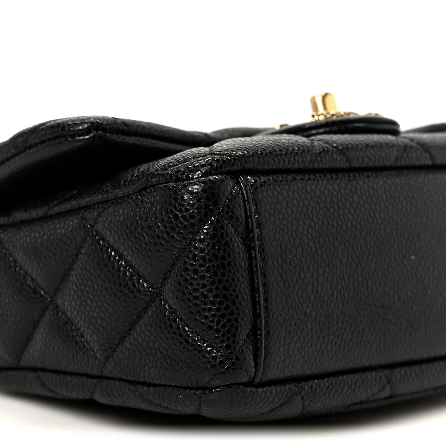 Grained Lambskin Quilted Mini Flap Black - Top Club