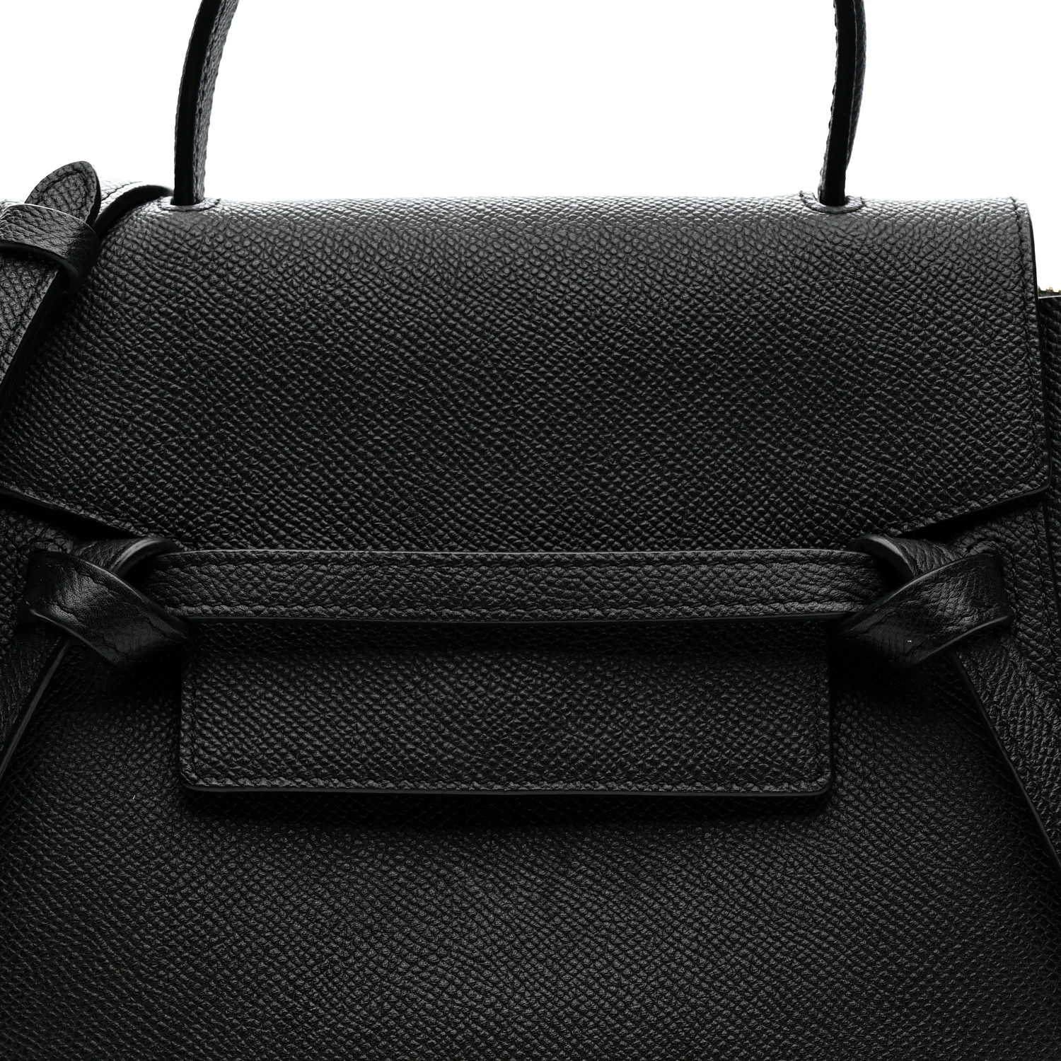 Grained Calfskin Nano Belt Bag Black - Top Club
