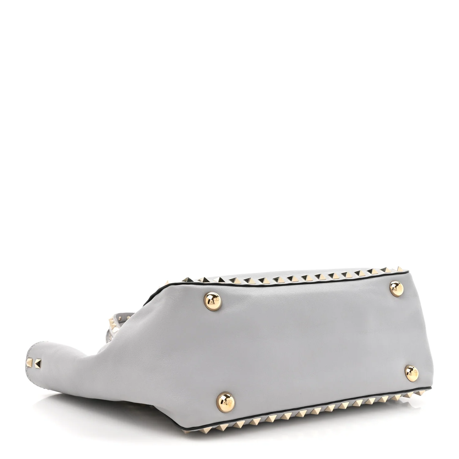 Vitello Small Rockstud Tote Grey - Top Club