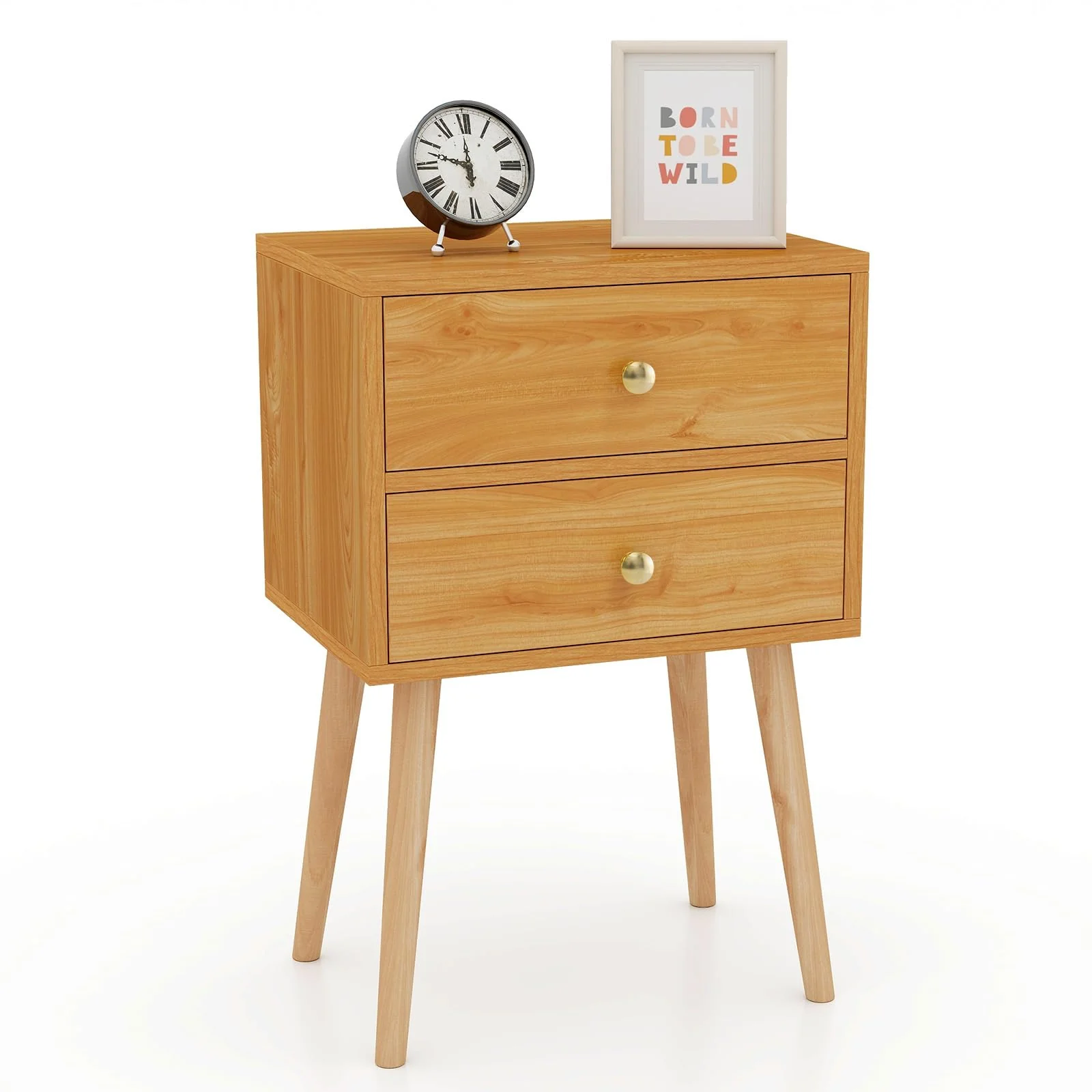 BEFOUNDLOVELY Nightstand with 2 Drawers（1/2）