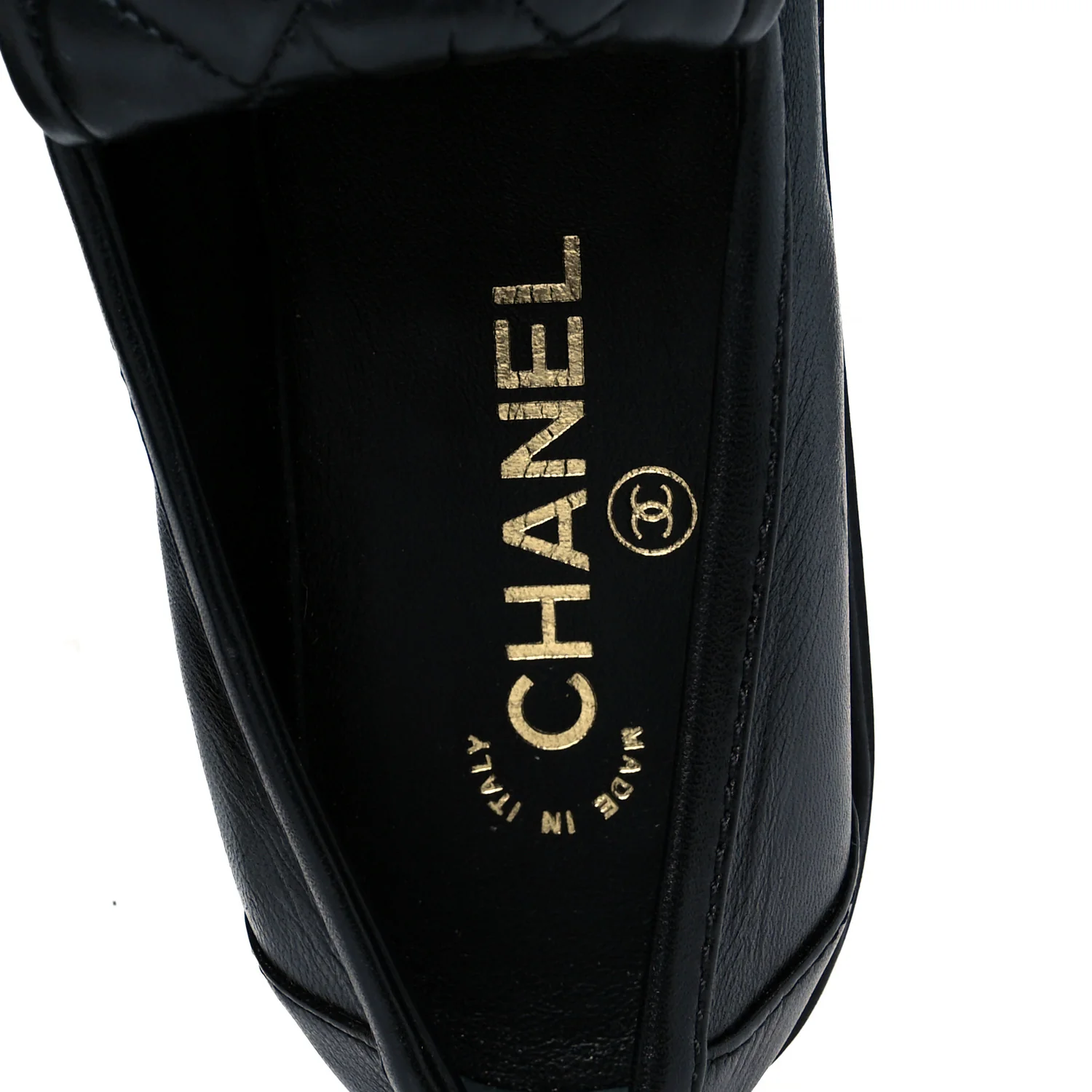 Lambskin Quilted CC Turnlock Loafers 39.5 Black - Top Club