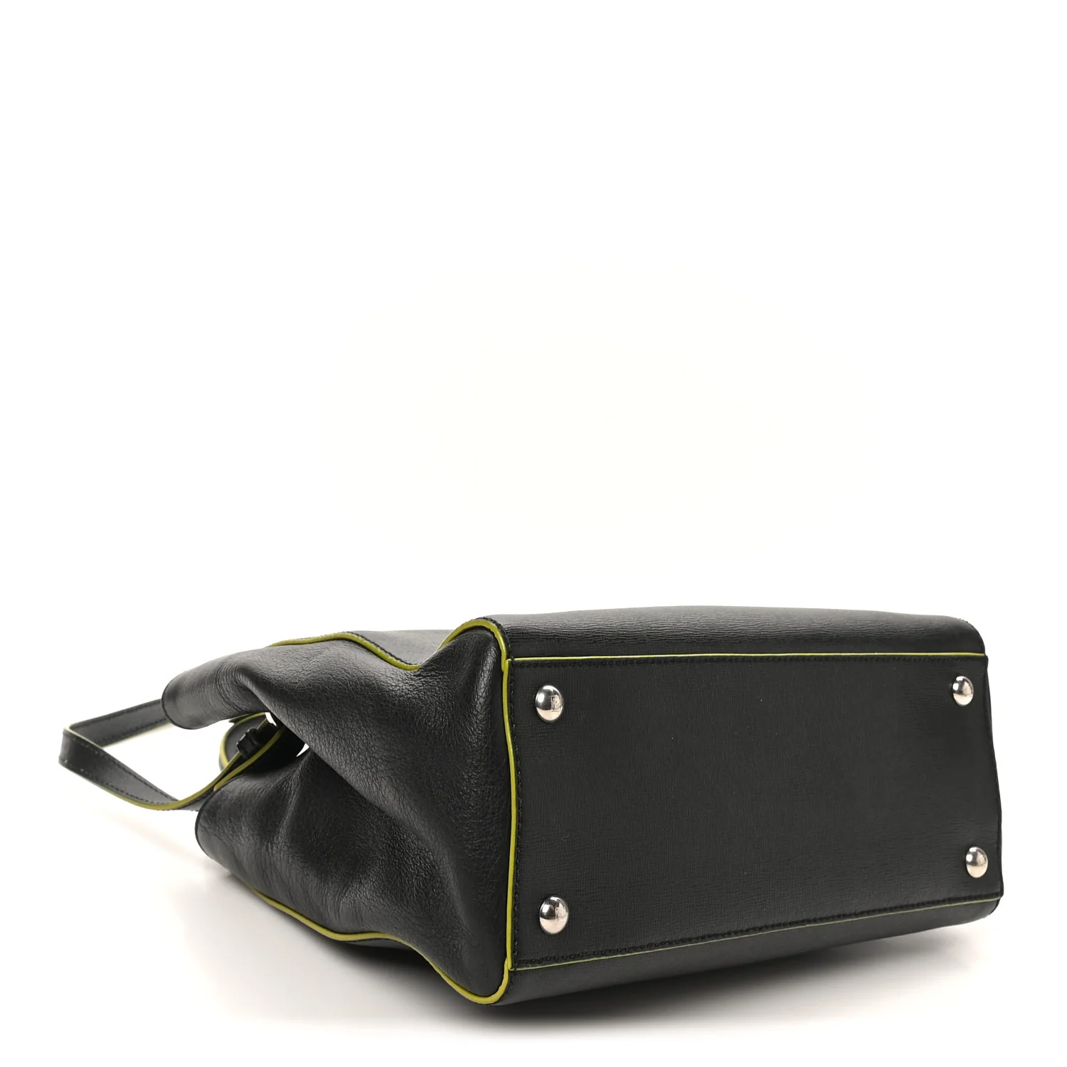 Vitello Elite Apple Charm Petite 2Jours Tote Black - Top Club