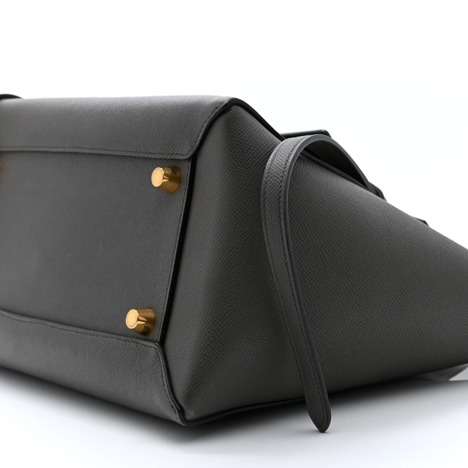 Grained Calfskin Mini Belt Bag Grey - Top Club