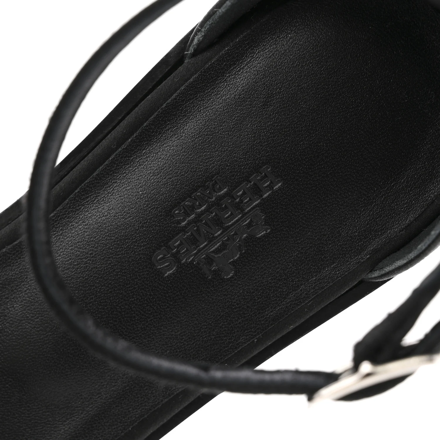 Satin Crystal Santorini Sandals 37.5 Black - Top Club