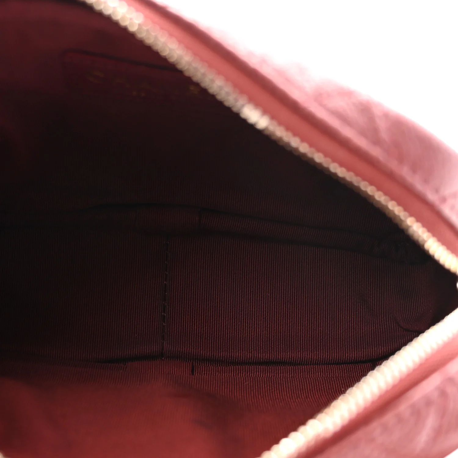 Caviar Quilted Mini Coco Tassel Camera Case Burgundy - Top Club
