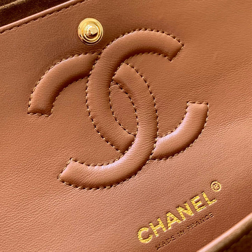 CHANEL Suede Classic Double Flap Handbag(HIGH-END GRADE) - Top Club