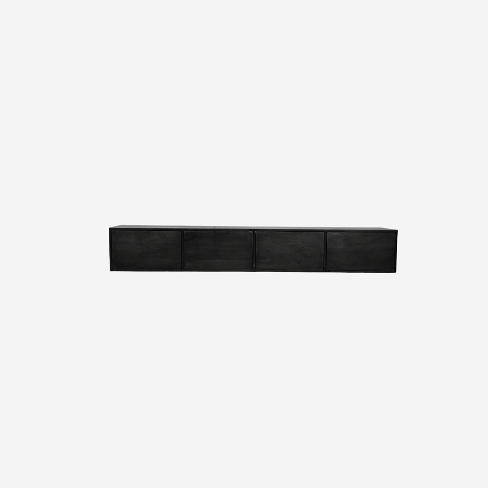 Zwevend Tv-meubel All Black 200