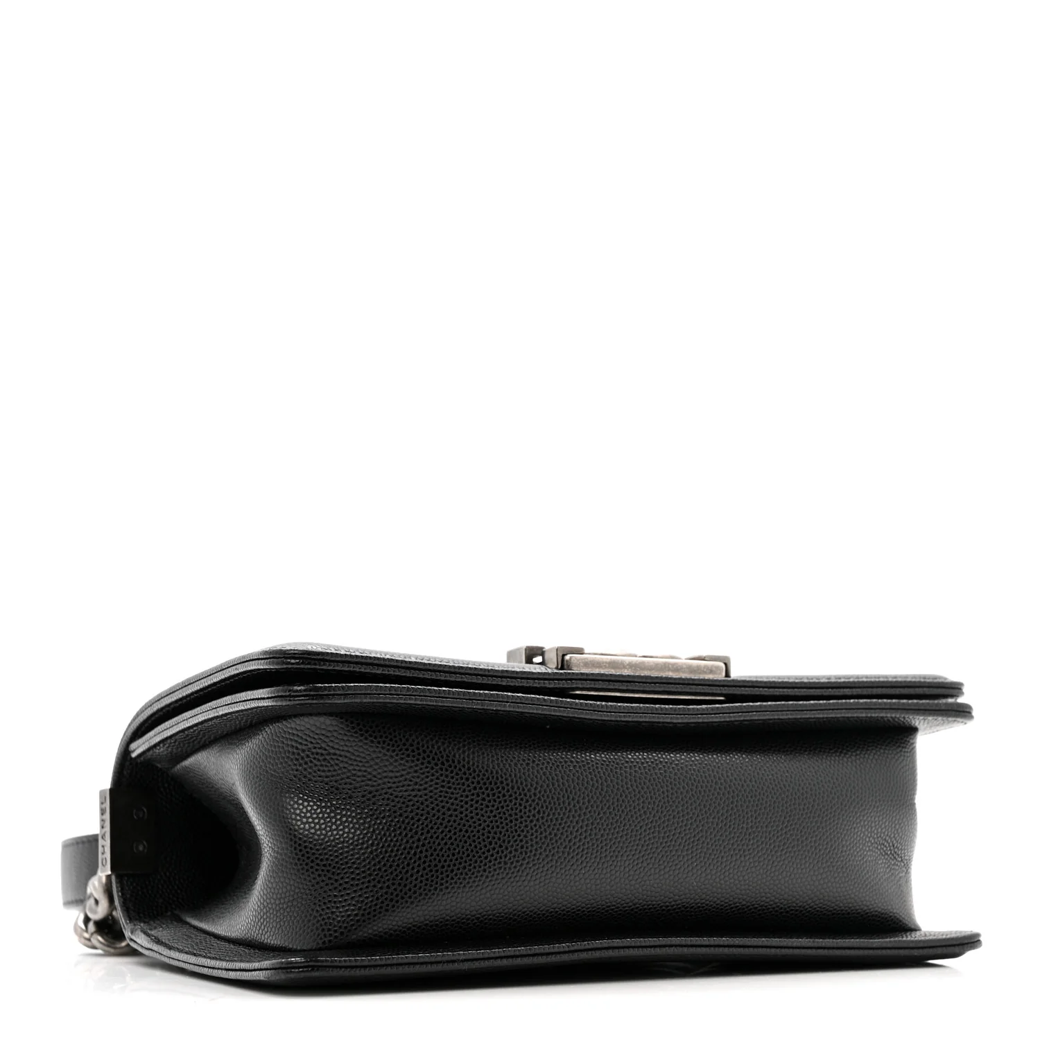 Caviar Quilted Small Boy Flap Black - Top Club