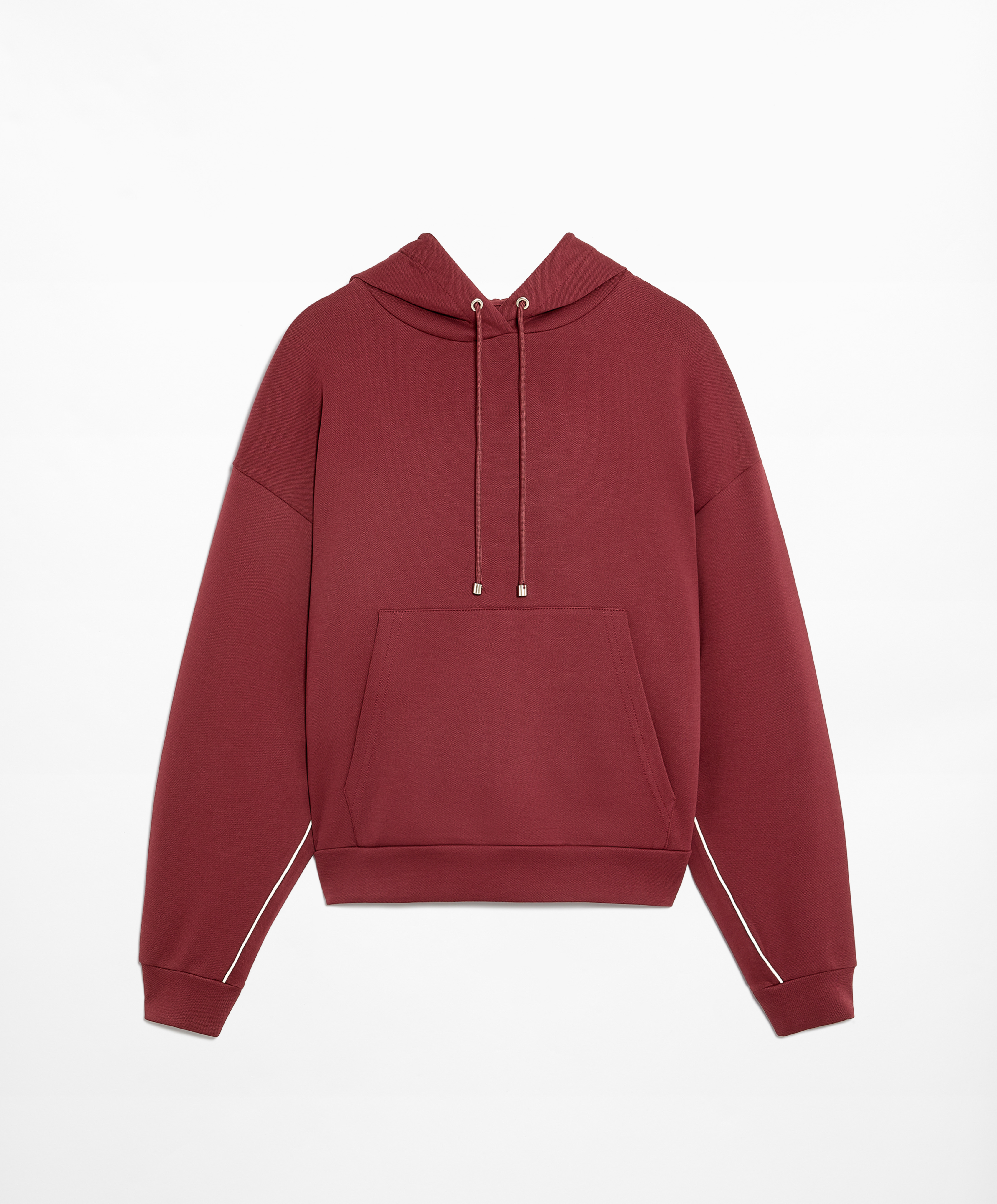 OYSHO Cotton blend hoodie with piping