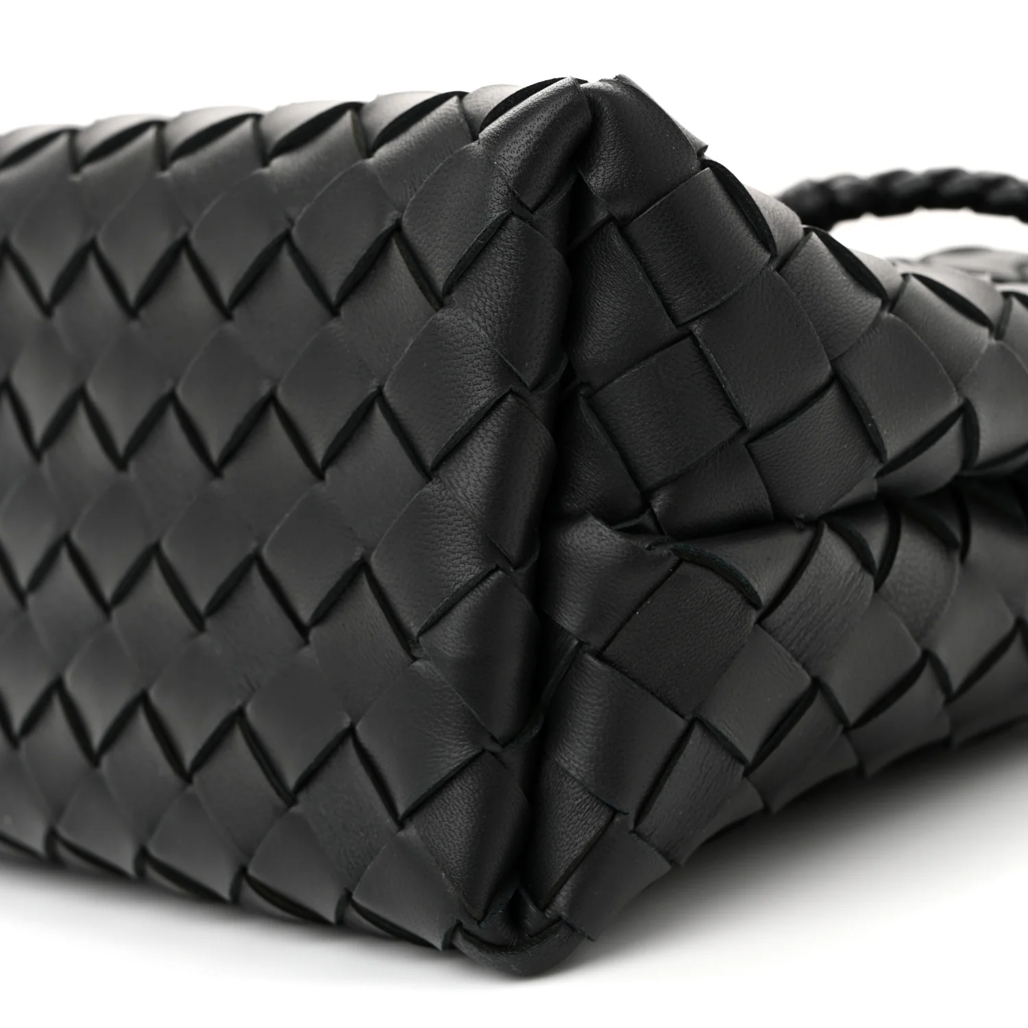 Nappa Intrecciato Small Andiamo Shoulder Bag Black - Top Club