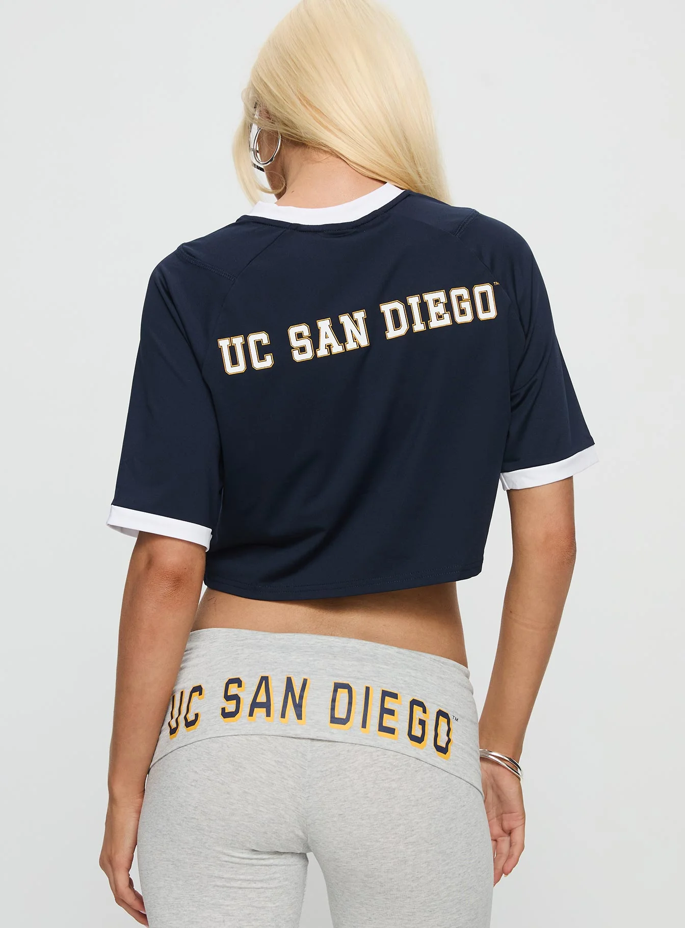 UC San Diego Cropped Soccer Jersey Tee Blue