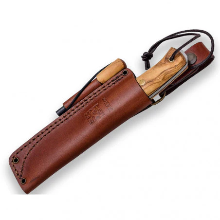 Joker Grandfather abedul rizado - Cuchillo de supervivencia y buschcraft