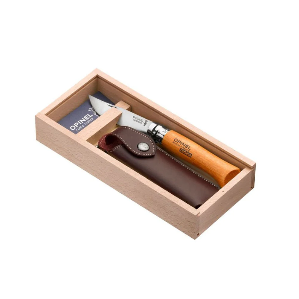 Opinel No8 Carbon + case – Pocket knife