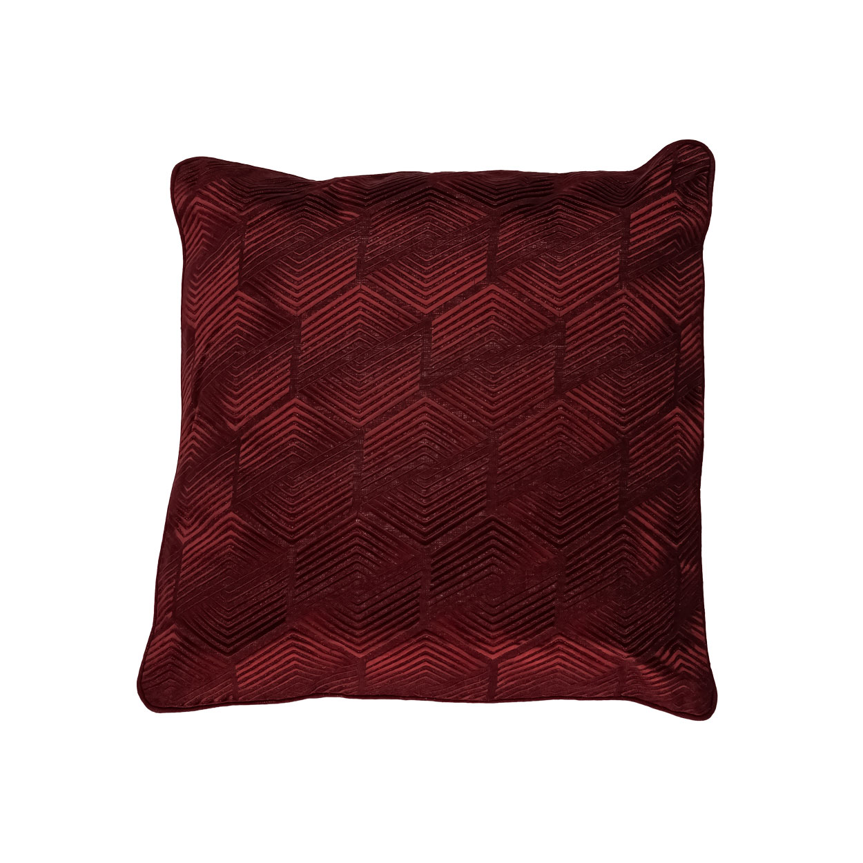 Kussen Art Deco linnen aubergine