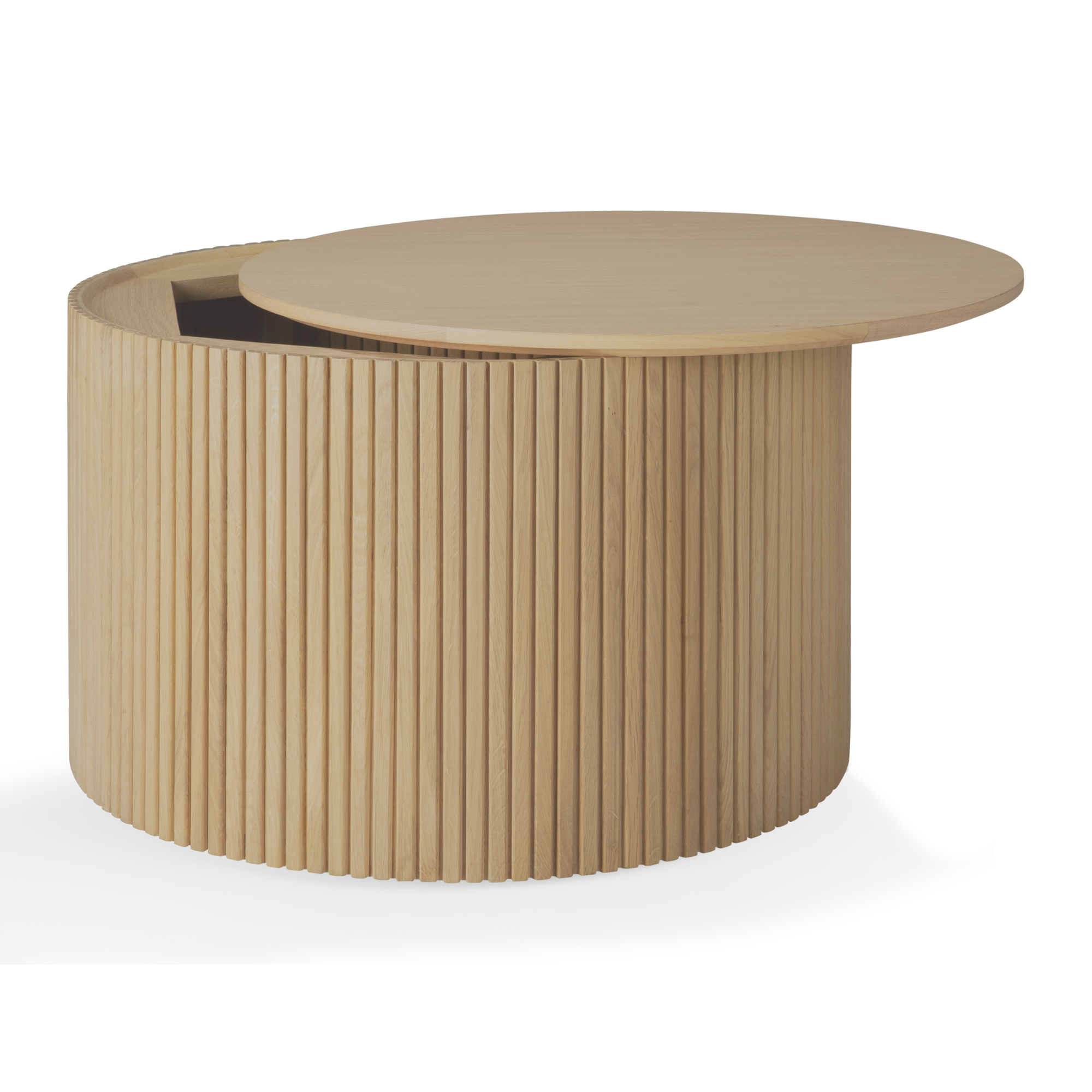 Salontafel Roller Max 60 cm eiken geolied