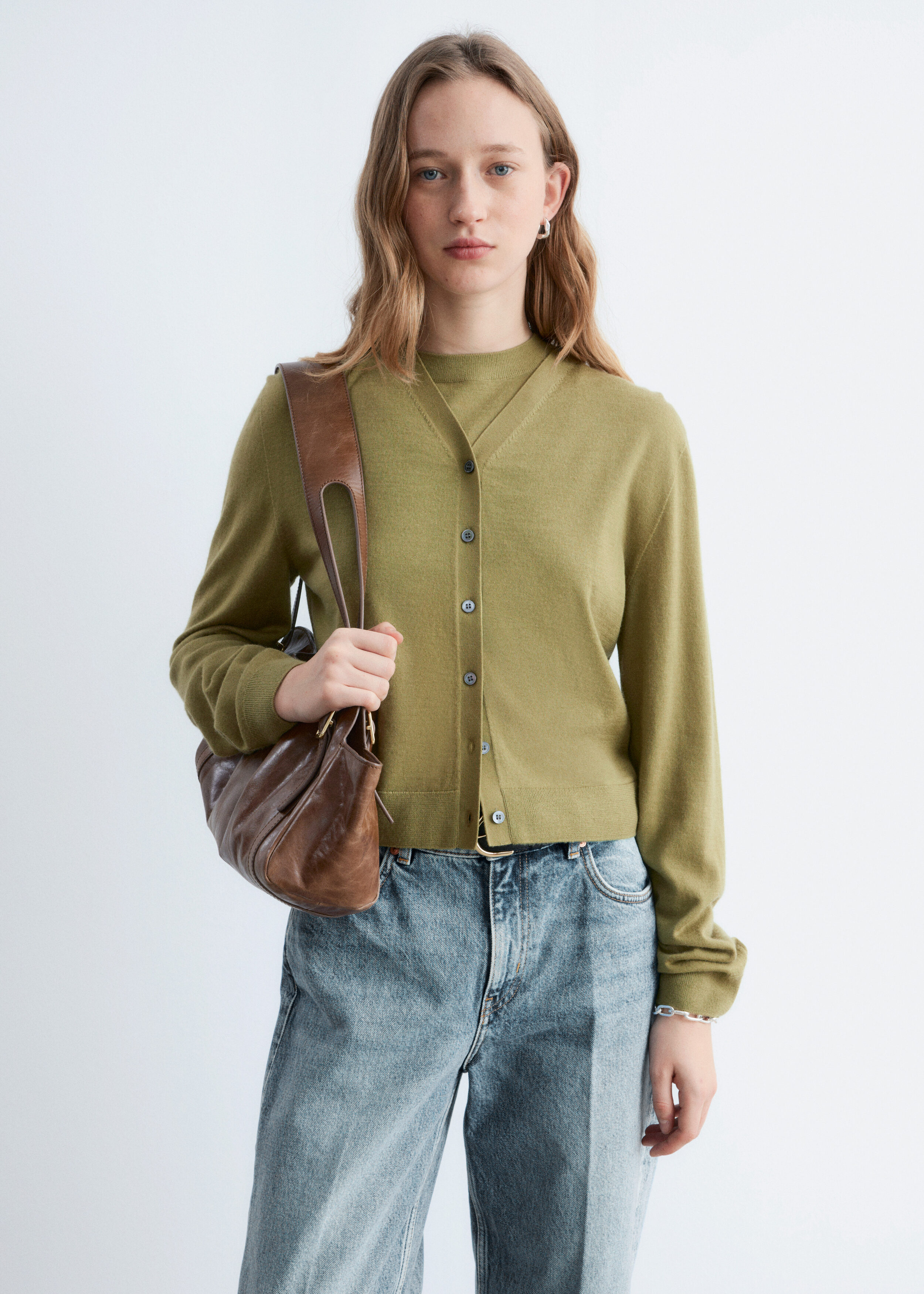 & Other Stories CROPPED CASHMERE CARDIGAN