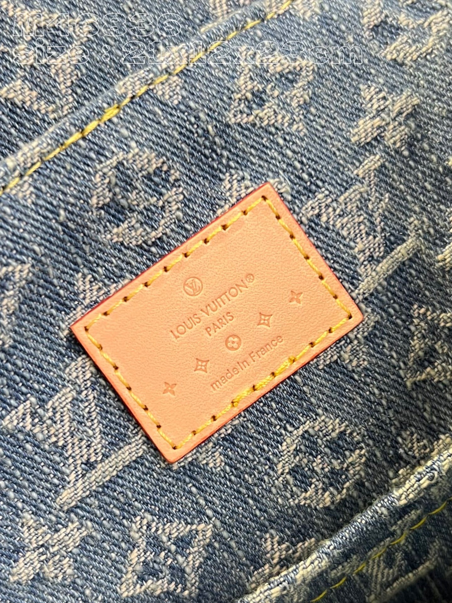 Louis Monogram Denim backpack bag size : 21-12-23 cm