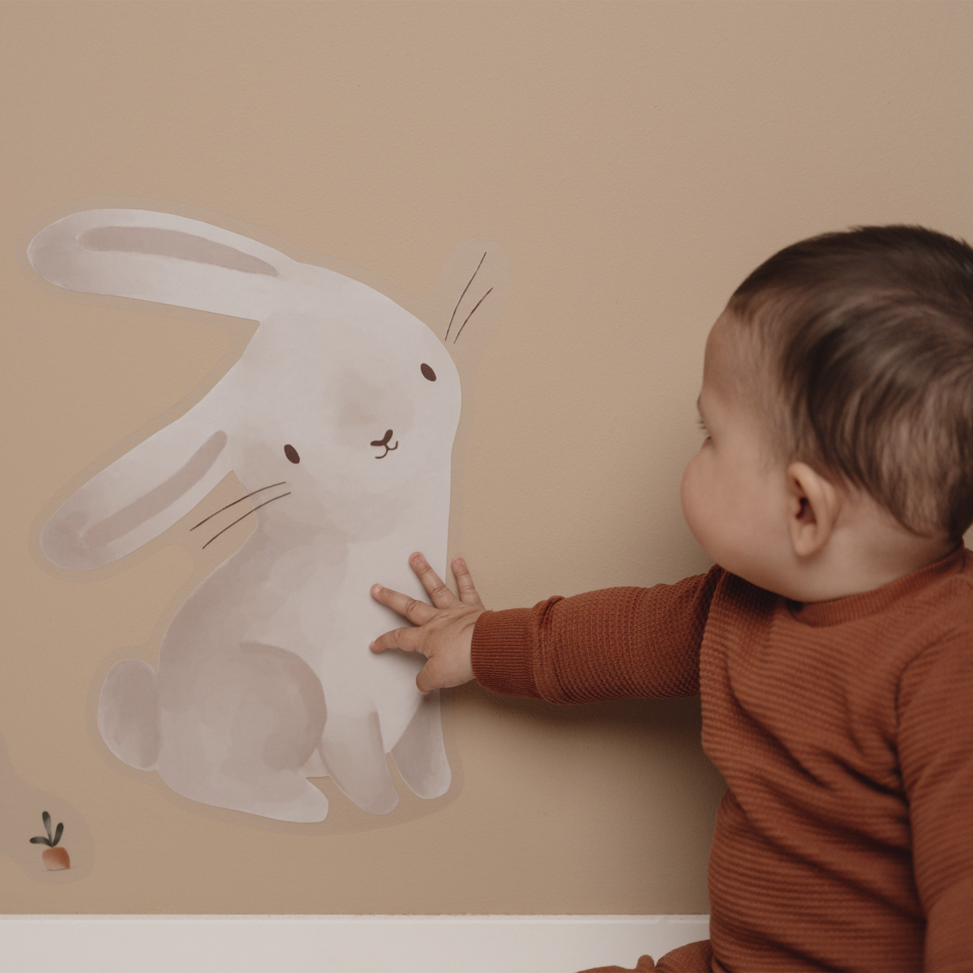 Muurstickers Baby Bunny A4