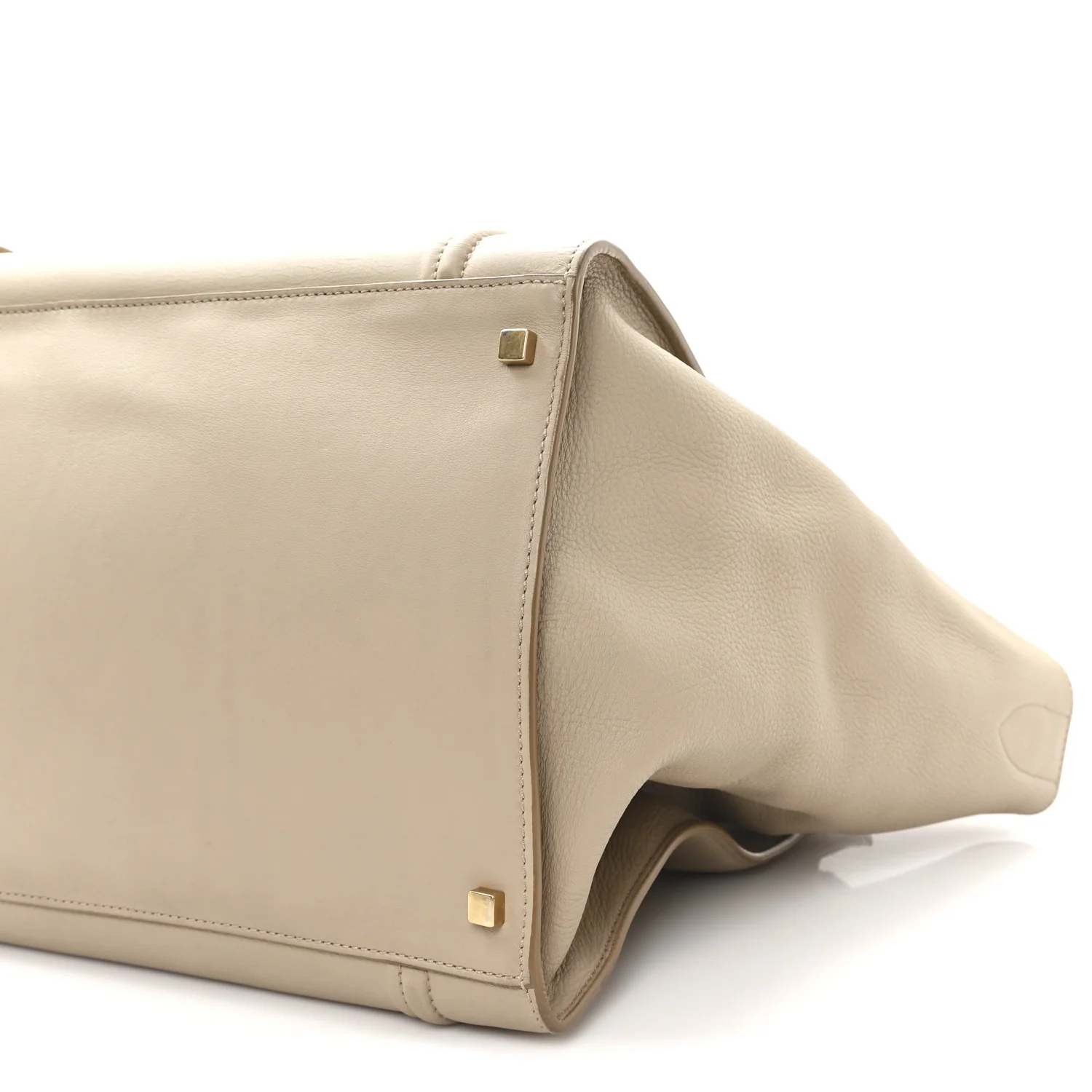 Supple Calfskin Large Phantom Luggage Dune - Top Club
